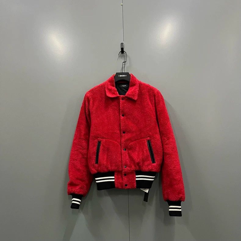 Amiri Amiri Red Collar Jacket Coat Size US S / EU 44-46 / 1 - 1 Thumbnail
