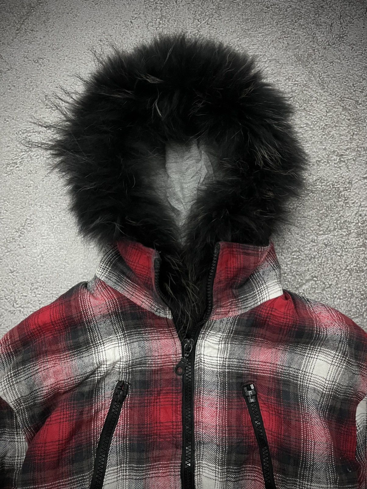 In The Attic 2000s Rare In The Attic Zip Fur Hood Jacket Size US M / EU 48-50 / 2 - 5 Thumbnail