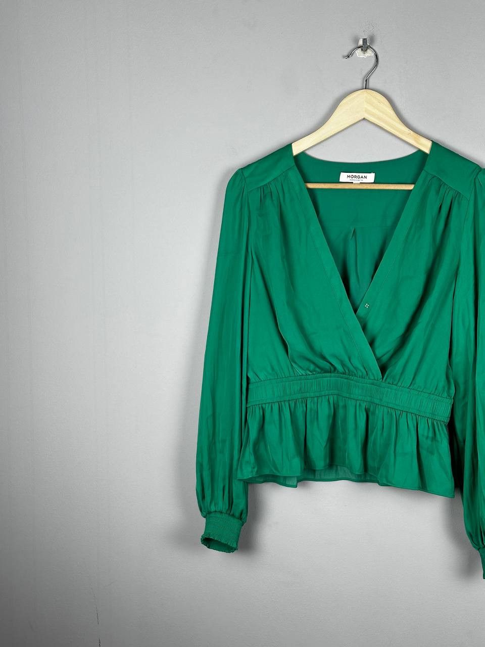 Morgan De Toi Morgan De Toi Green Sexy Tank Top Blouse Size M / US 6-8 / IT 42-44 - 2 Thumbnail