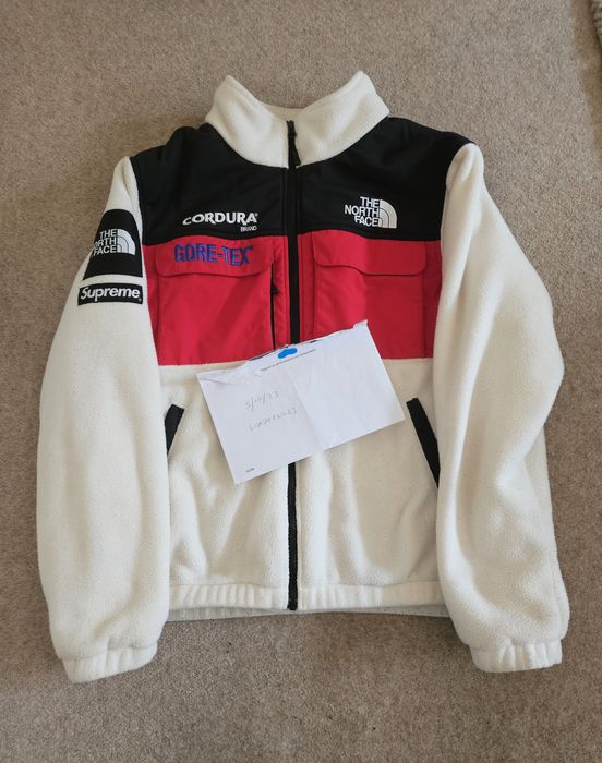 Supreme The North Face Expedition Fleece (FW18) Jacket White for Men