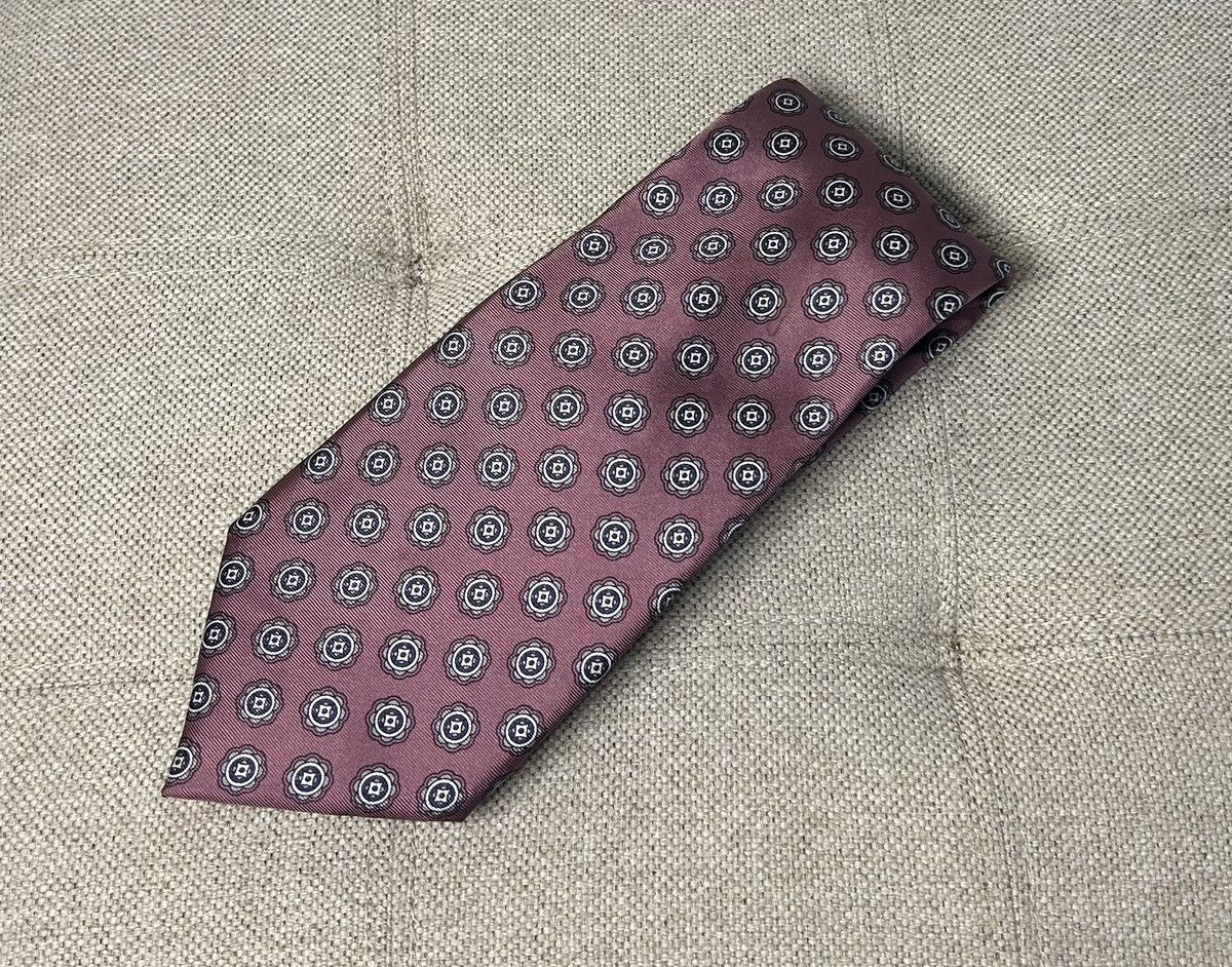 Christian Dior Monsieur VTG Christian Dior Monsieur Silk Neck Tie Geometric Size ONE SIZE - 1 Thumbnail