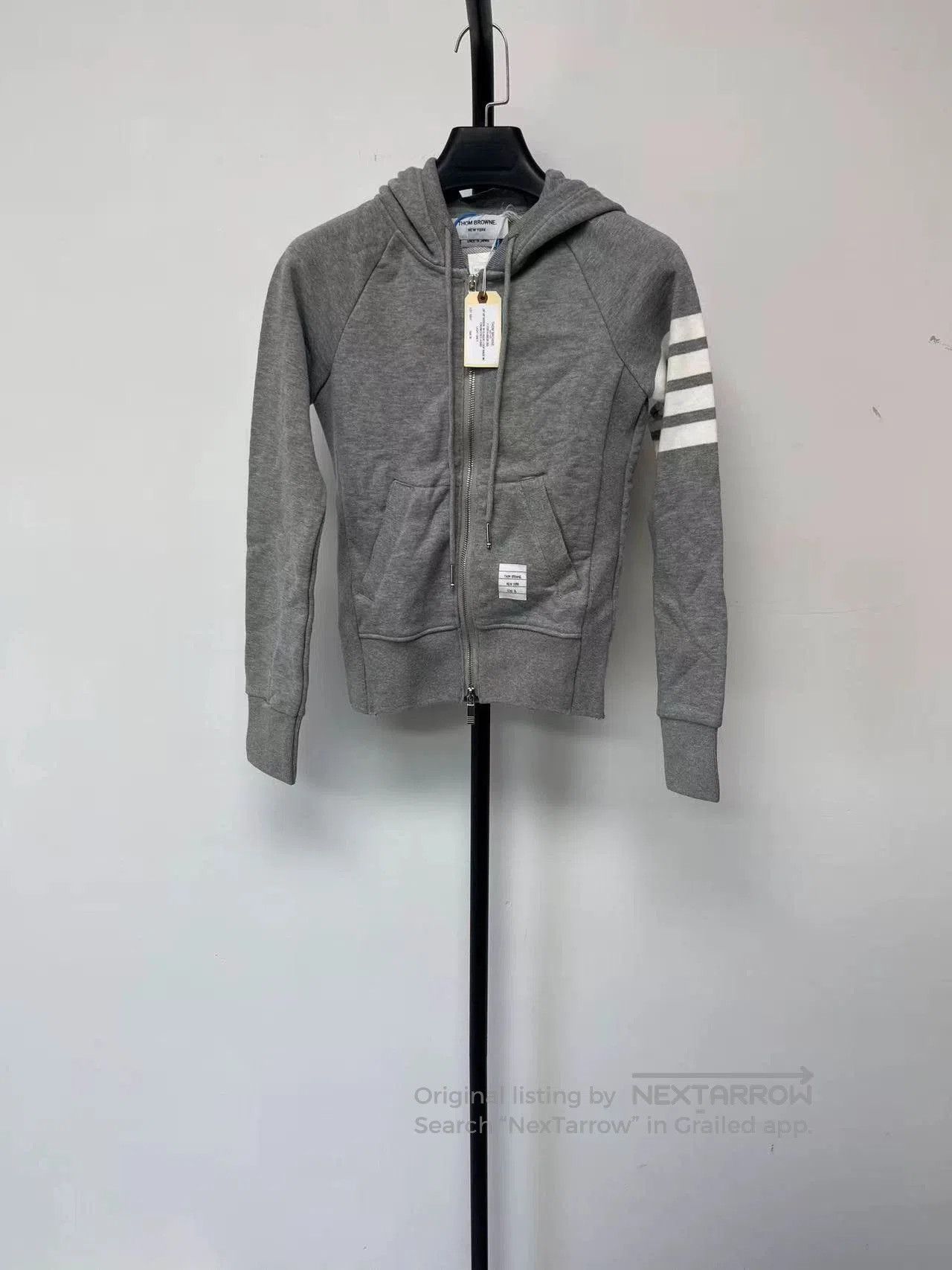 Thom Browne THOM BROWNE IVY BOY Stripe Zip Hoodie. Size US S / EU 44-46 / 1 - 1 Thumbnail