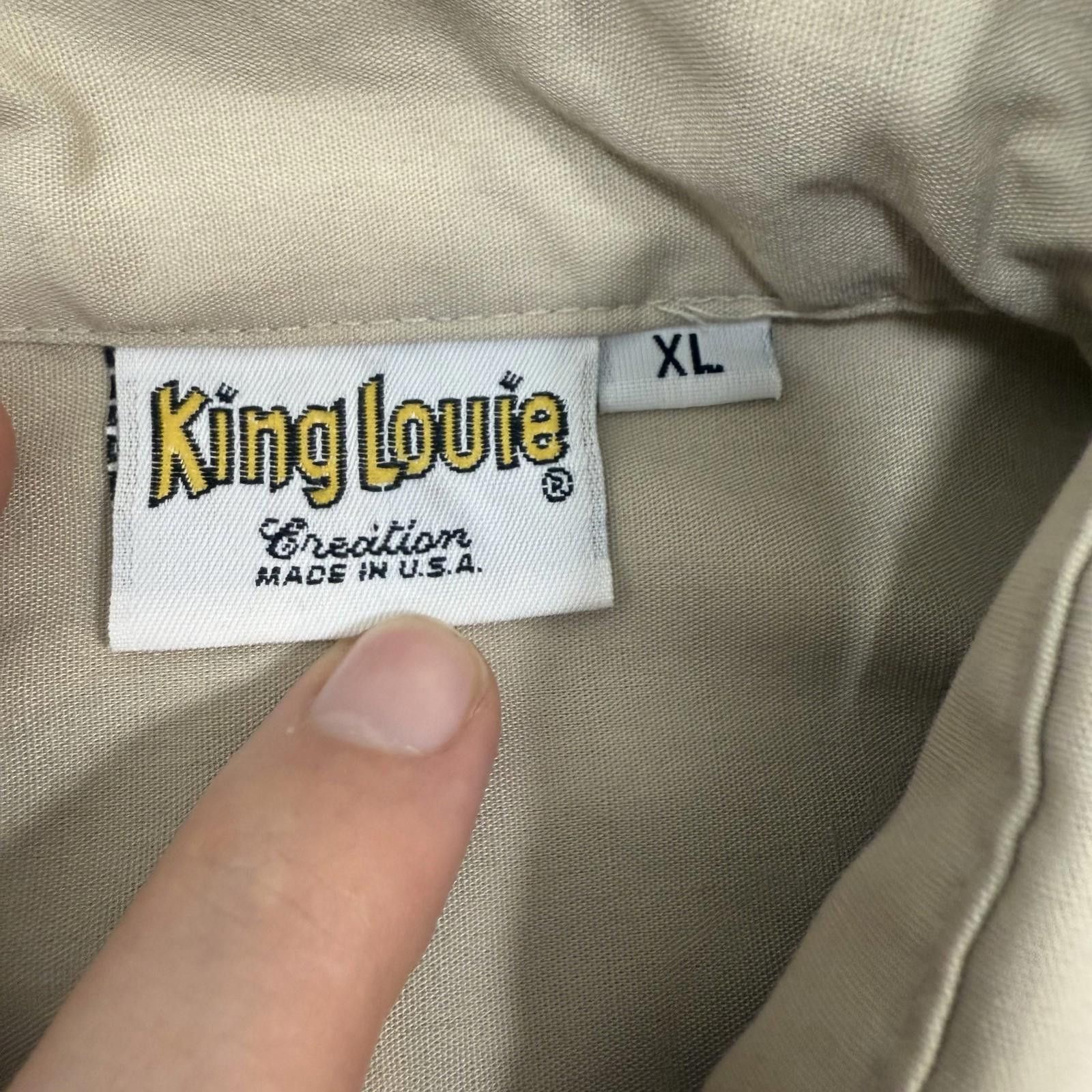 Other VTG King Louie Bowling Shirt Mens XL 80s Made In USA Size US XL / EU 56 / 4 - 3 Thumbnail