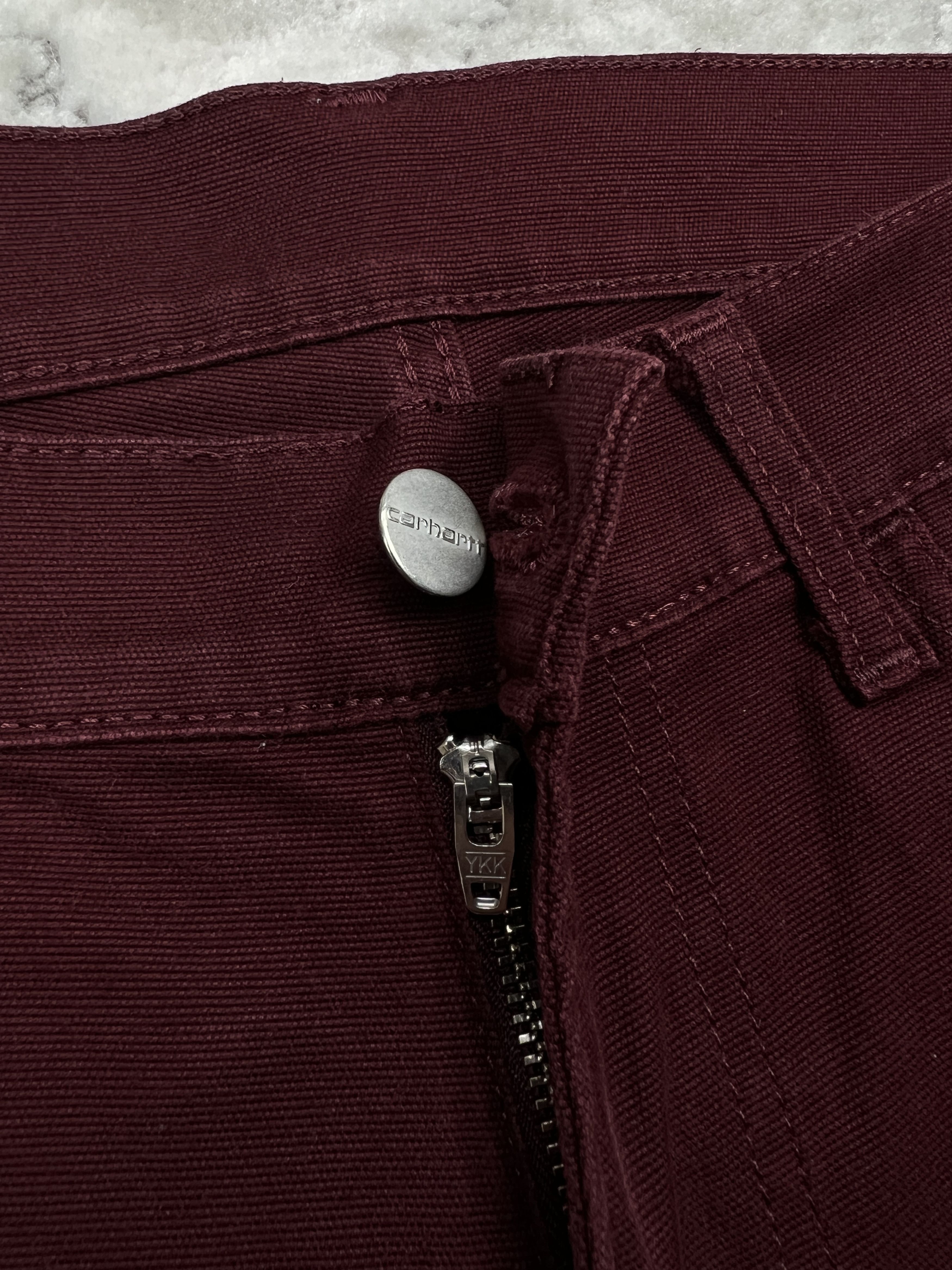 Carhartt Wip Carhartt WIP Rebel Pant Burgundy Stretch Slim Fit 31 Size US 31 - 10 Thumbnail