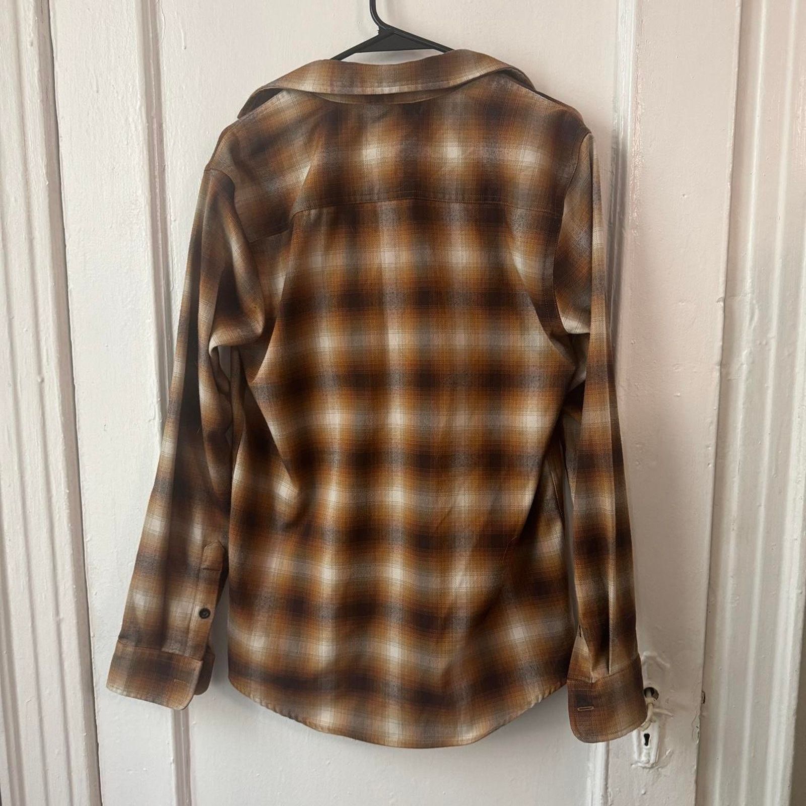 Other Cabincore cozy brown plaid button up shirt Swiss Tech Size US S / EU 44-46 / 1 - 7 Thumbnail