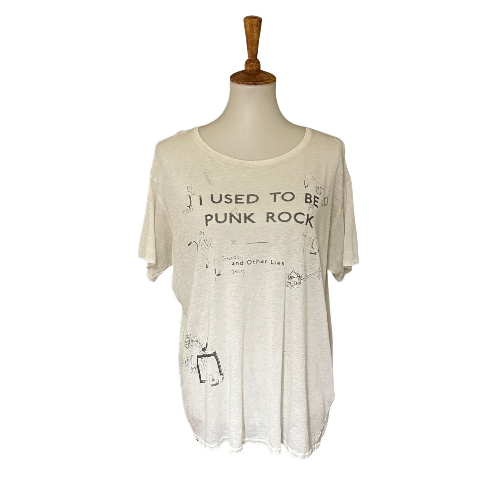 R13 Punk Rock Scribble Boy Graphic Tee – Japanese Jersey