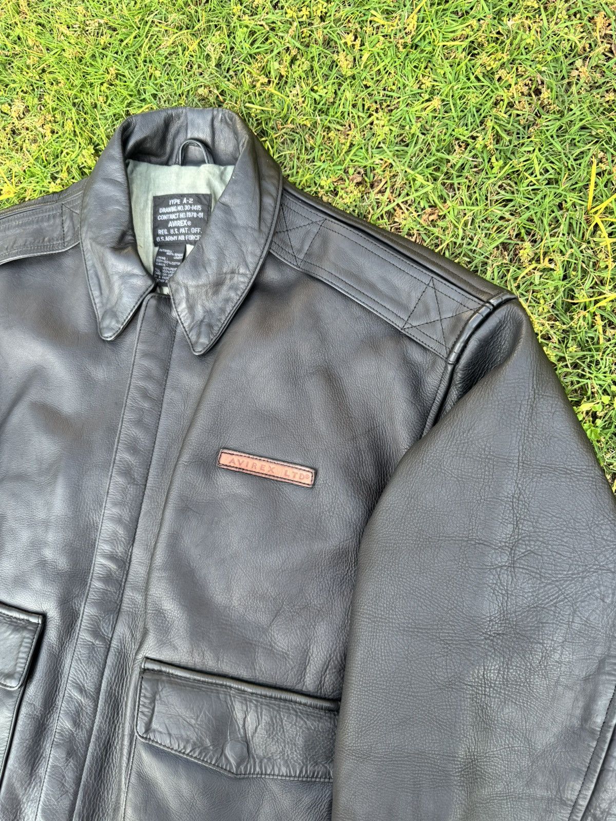Avirex Vintage AVIREX A-2 Leather Flight Bomber Jacket Cowhide Size US XL / EU 56 / 4 - 4 Thumbnail