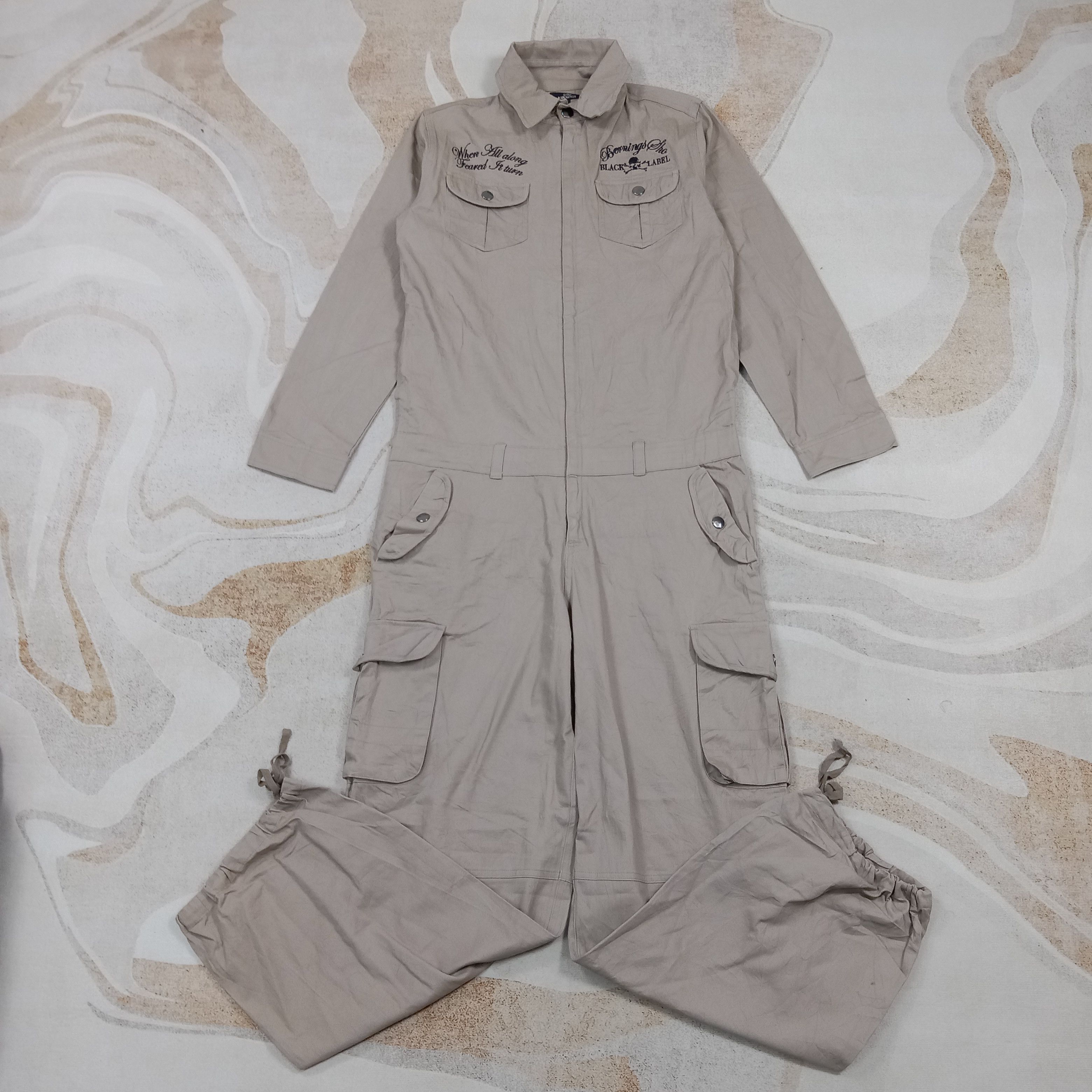 Japanese Brand Bernings Sho Japanese Punk Cargo Coverall Jacket C284N18 Size US S / EU 44-46 / 1 - 4 Thumbnail