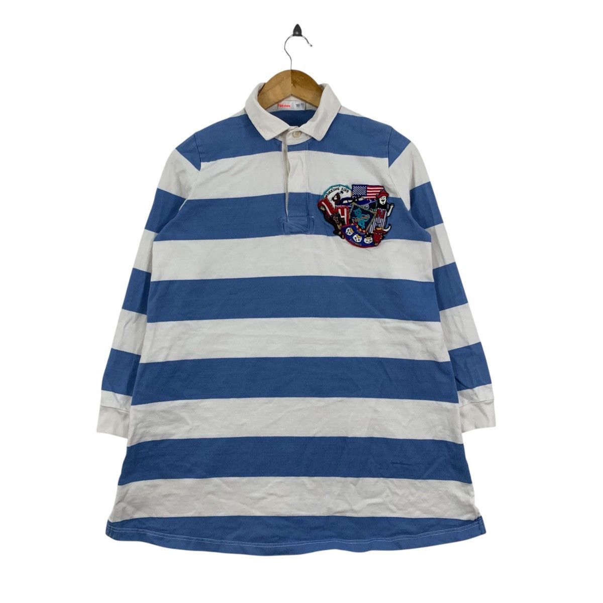 Ne-Net Vintage 90s NENET ISSEY MIYAKE Japanese Brand Rugby Polo Tee Size US M / EU 48-50 / 2 - 1 Thumbnail
