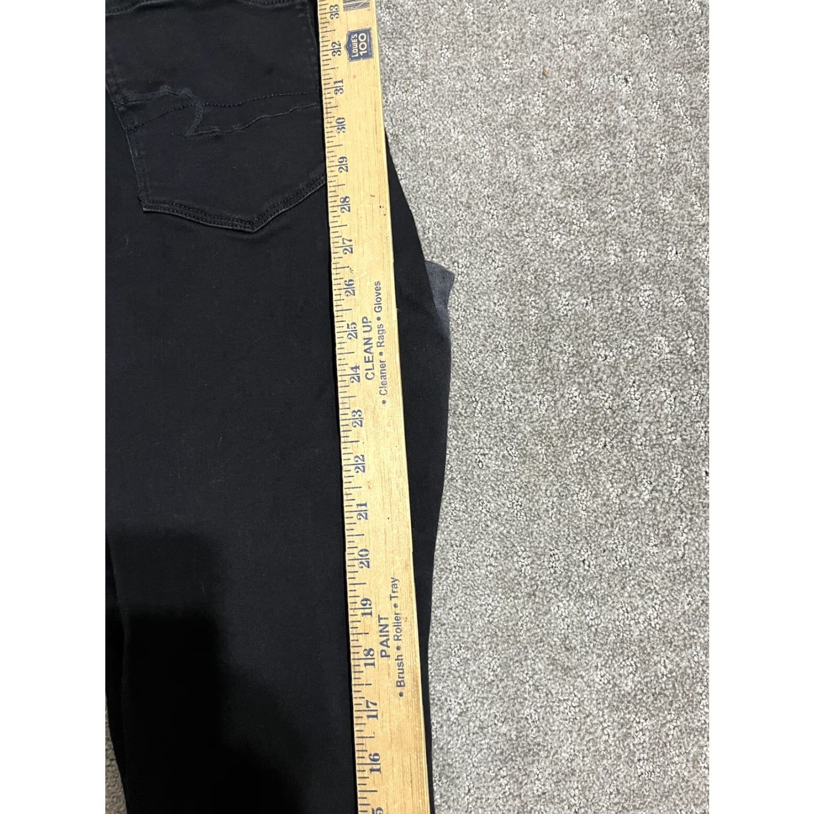 American Eagle Outfitters AMERICAN EAGLE Black Super Stretch Jegging Pants Women Size 12 Regular Solid Denim Size 34" / US 12 / IT 48 - 8 Thumbnail