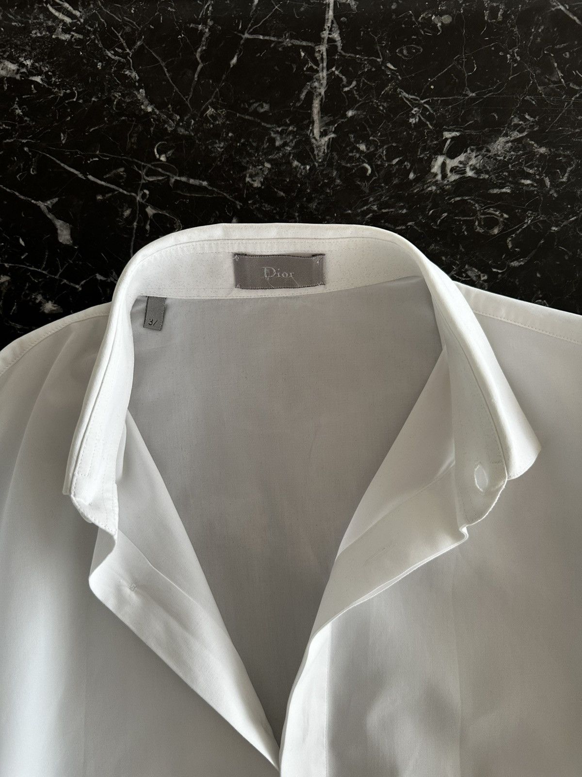 Dior SS06 White Cotton Poplin Shirt Bee Embroidery sz 37 Size US S / EU 44-46 / 1 - 6 Thumbnail
