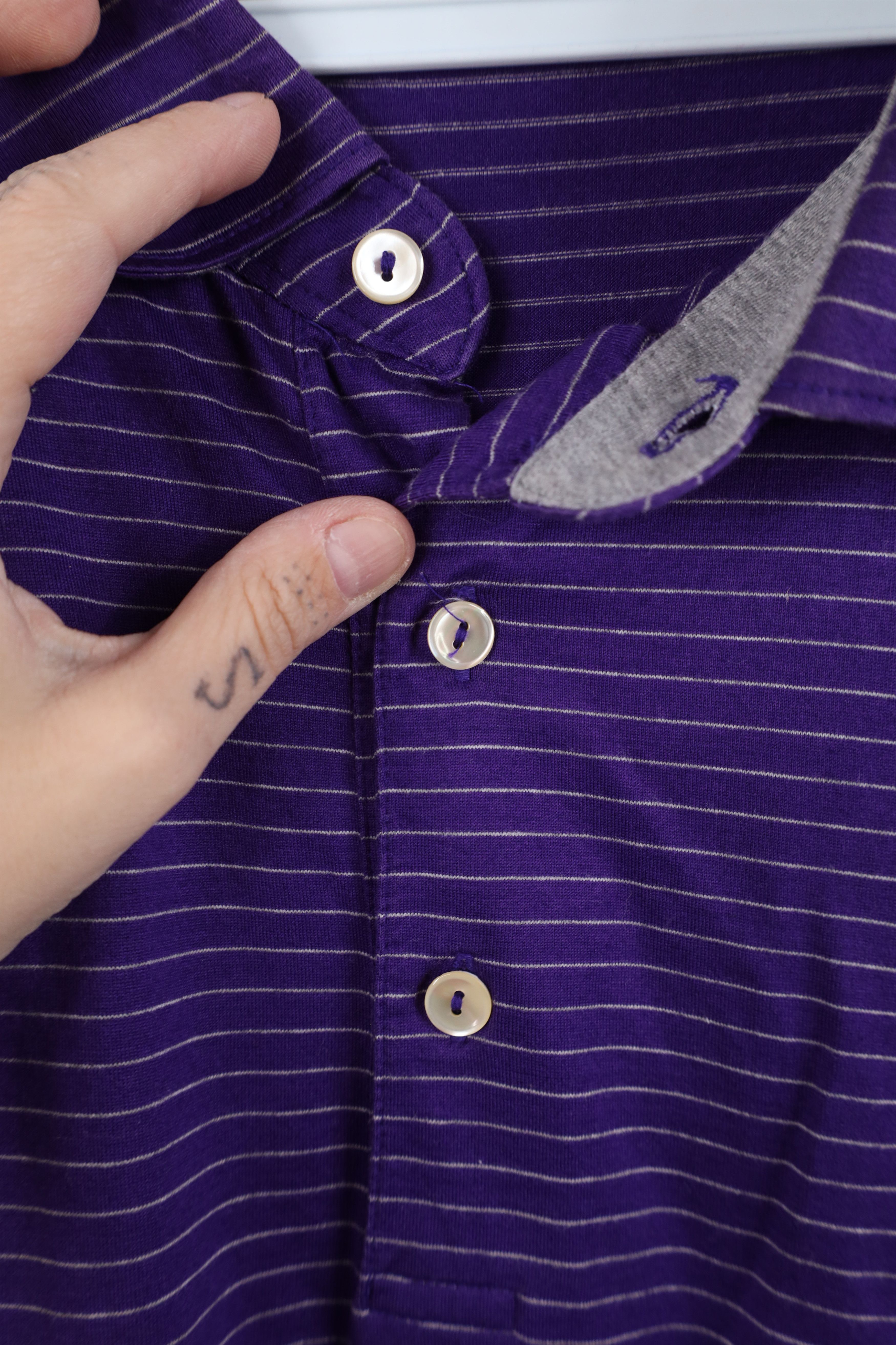 Peter Millar Peter Millar Cotton Knit Collared Golf Polo Shirt Purple Size US XL / EU 56 / 4 - 11 Thumbnail