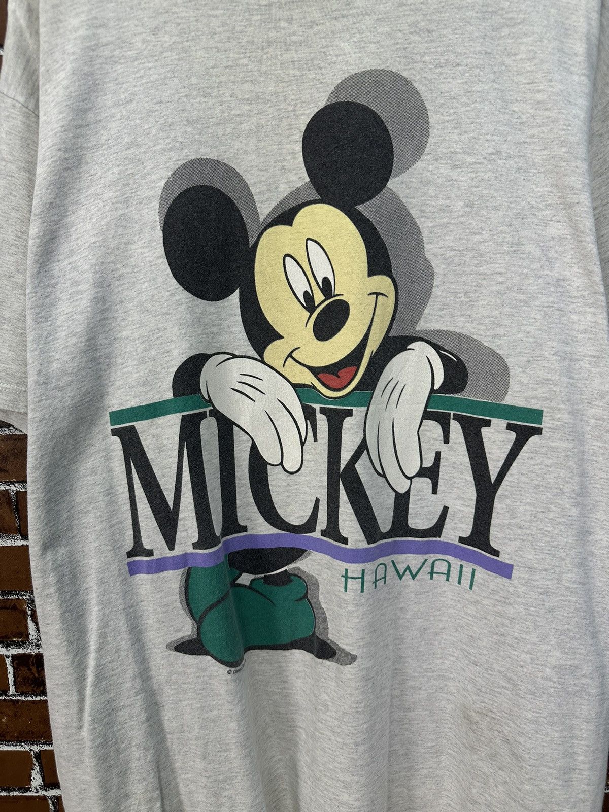 Mickey Mouse 90s Mickey Hawaii Back Heat Sherrys Tshirt A931 Size US XL / EU 56 / 4 - 4 Thumbnail