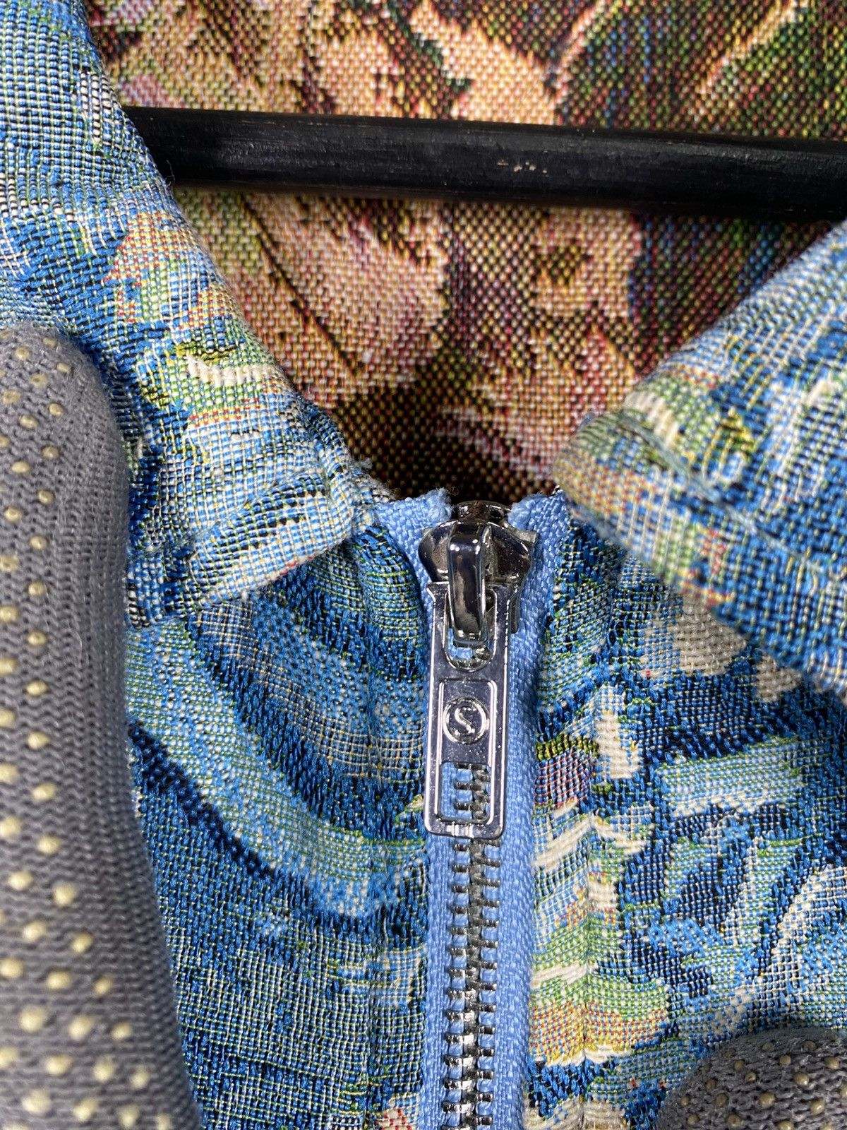 Vintage Sumwon Floral Tapestry Jacket Blue Vintage Aesthetic Zip-Up Size US L / EU 52-54 / 3 - 10 Thumbnail