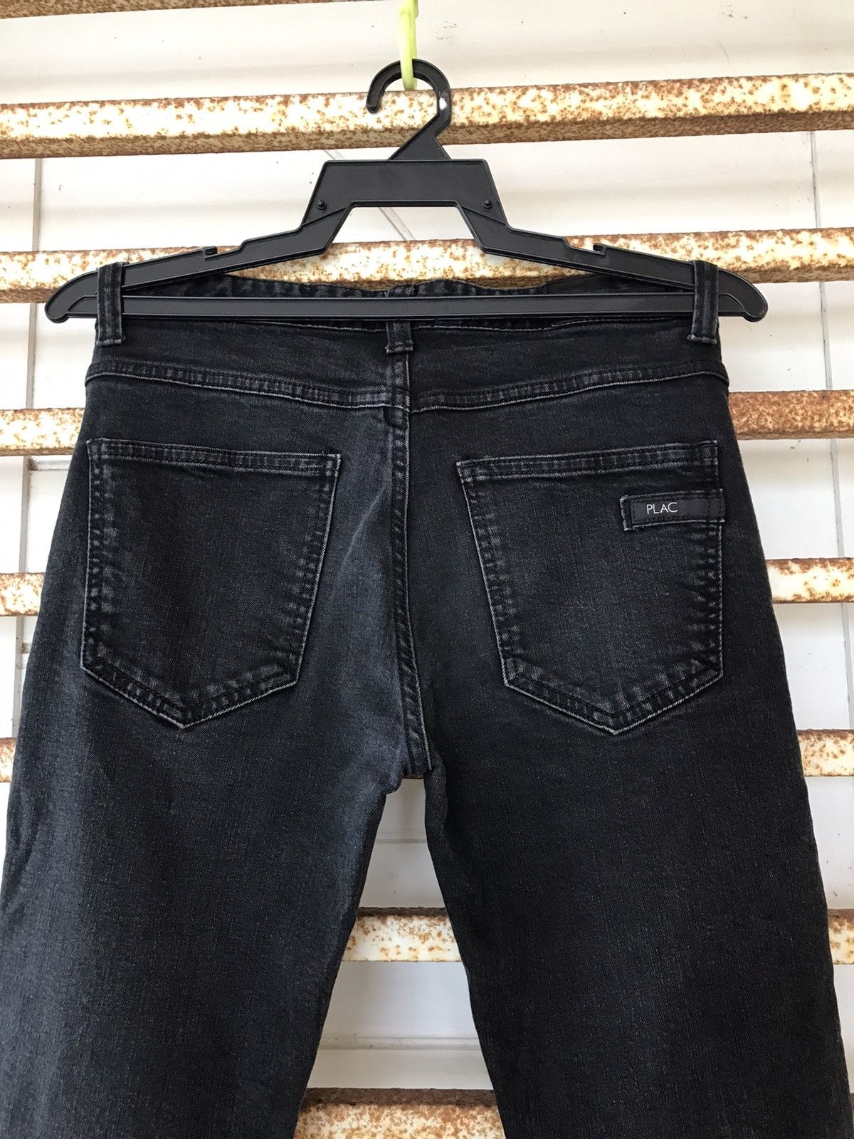 Japanese Brand × Jean PLAC Straight slim fit Super Black jeans Size US 29 - 4 Thumbnail