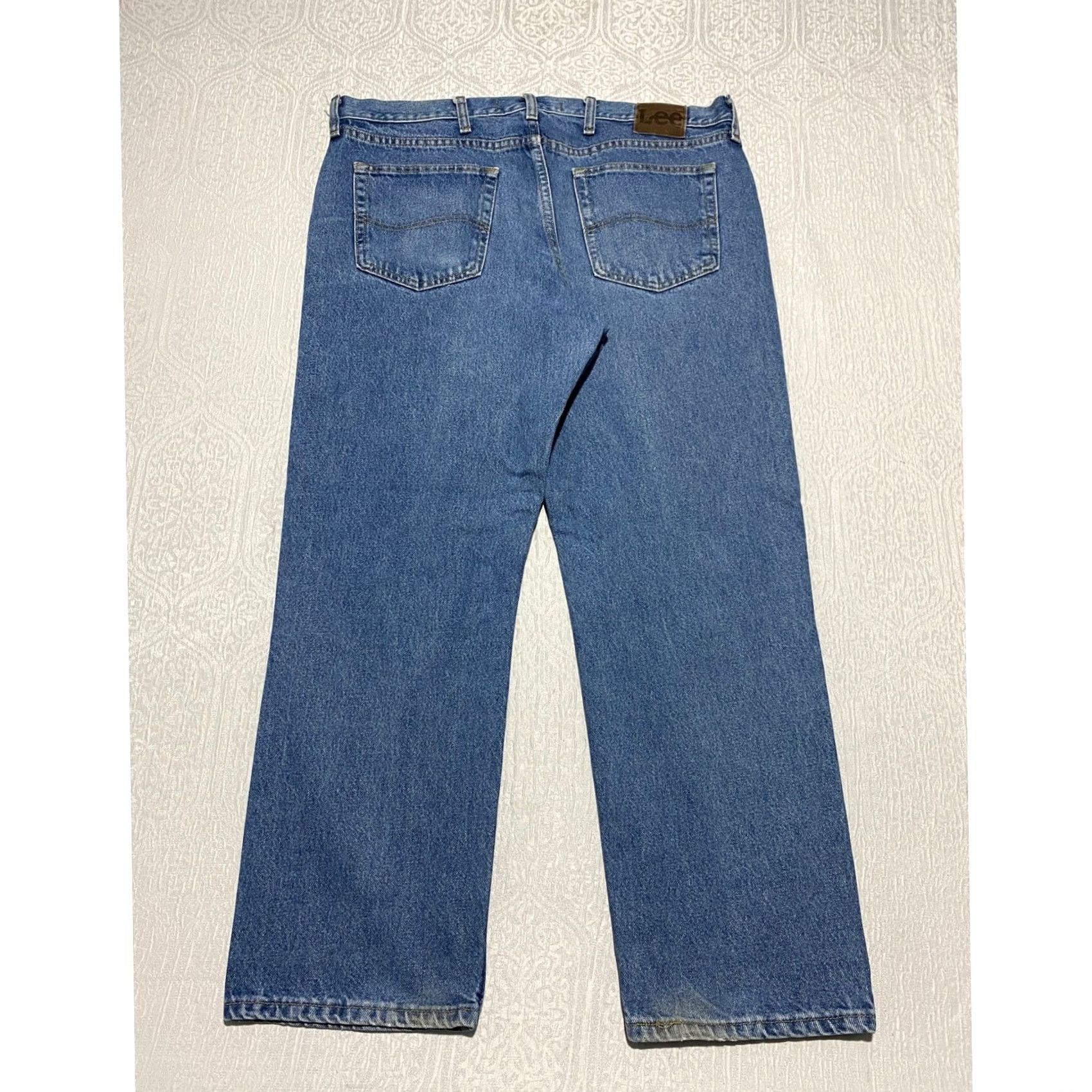 Lee Lee Regular Fit Jeans Mens Denim Pants Blue 38×30 Straight 5-Pocket Mid Rise Relaxed Fit Casual Everyday Jeans Size US 38 / EU 54 - 4 Thumbnail