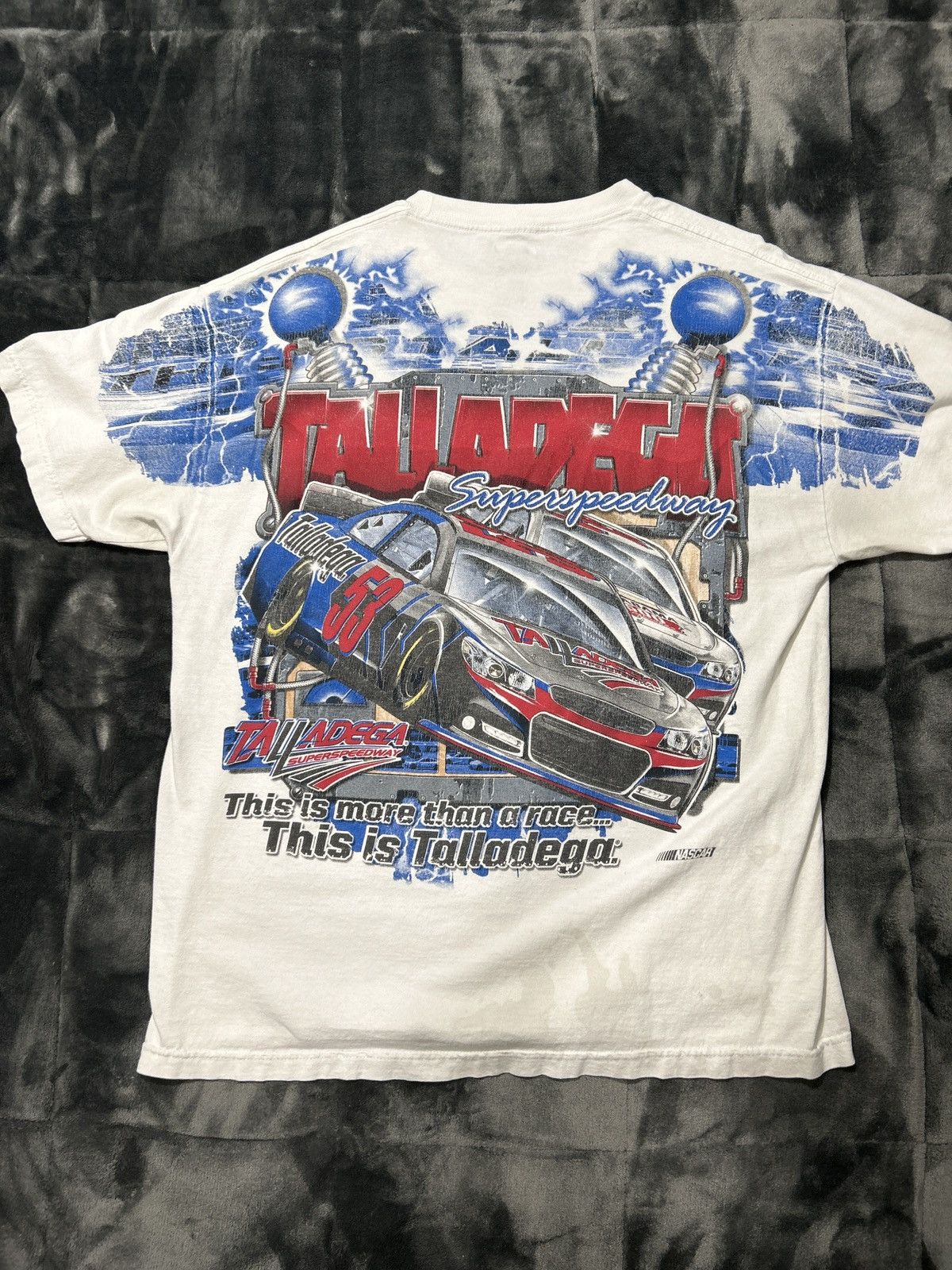 Image of Nascar T-Shirt in White, Men's (Size XL)