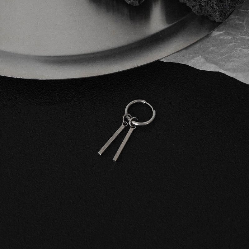 Jewelry × Sterling Silver New Design Earrings One Pairs Chrome Jewelry Size ONE SIZE - 3 Thumbnail