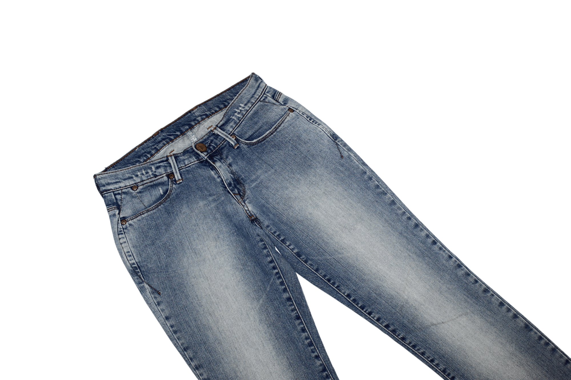 Levi's Vintage Clothing Levi's x Blue Fingered Genius 545 Tapered Faded Denim Jeans Size US 28 / EU 44 - 5 Thumbnail