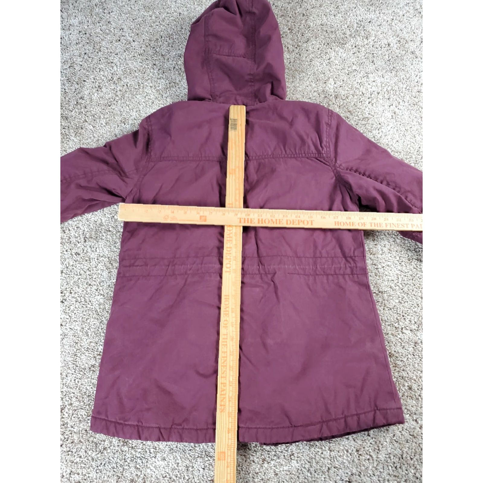 American Eagle Outfitters American Eagle Field Jacket Womens Small Purple Full Zip Fleece Lined Hood Size S / US 4 / IT 40 - 7 Thumbnail