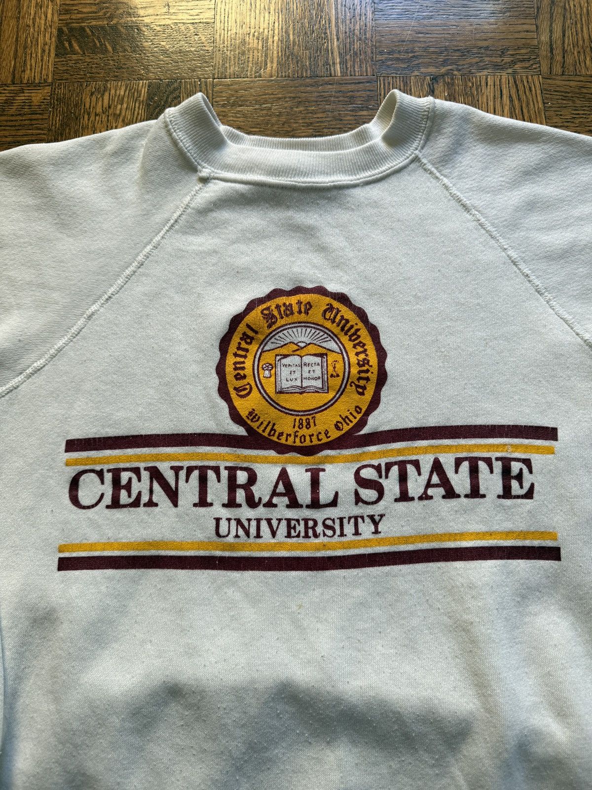 Vintage Vintage 80s Central State University Crewneck Sweatshirt Size US M / EU 48-50 / 2 - 2 Thumbnail