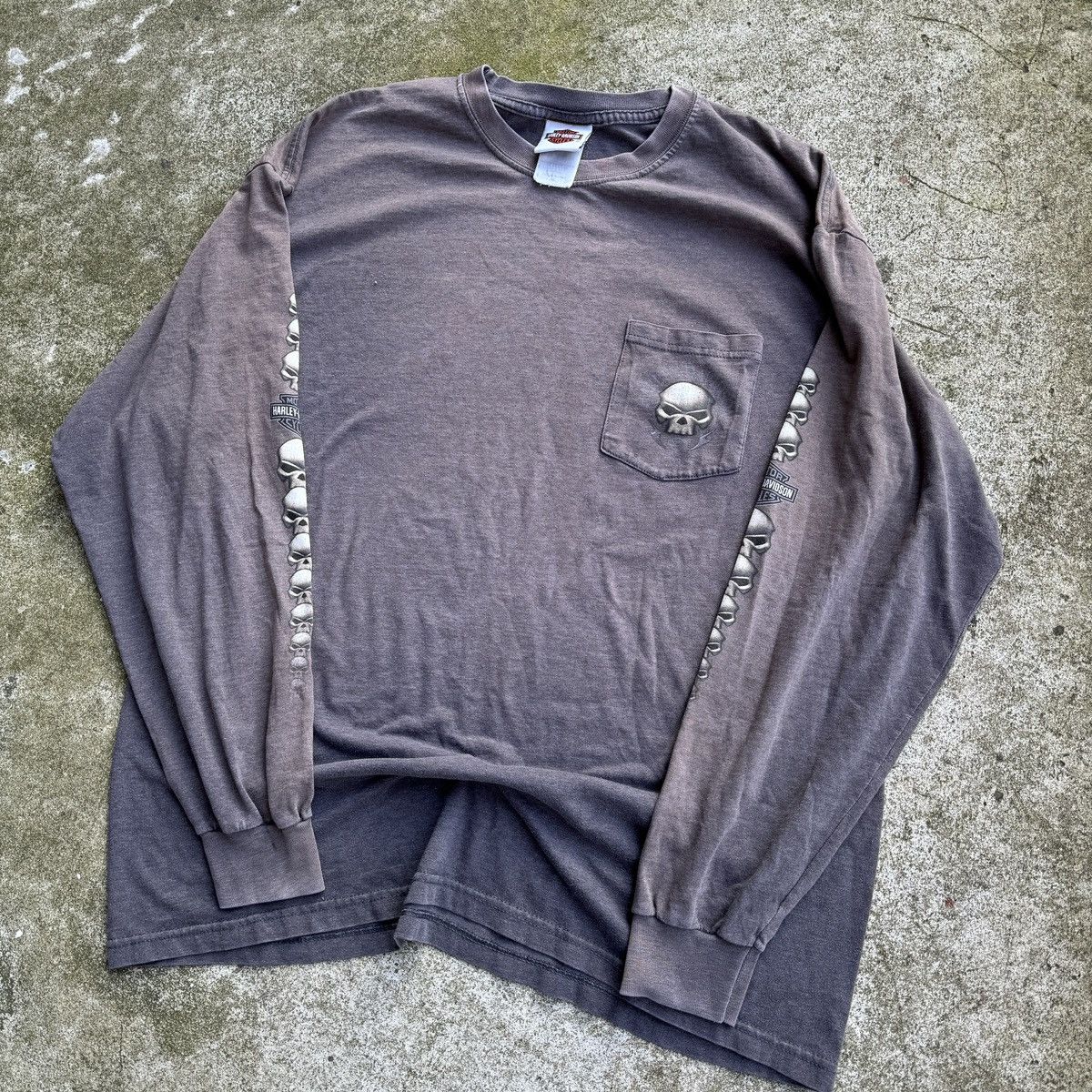 Harley Davidson Thrashed Faded Distressed Harley Shirt ERD Grunge WCC Chrome Size US XL / EU 56 / 4 - 4 Thumbnail