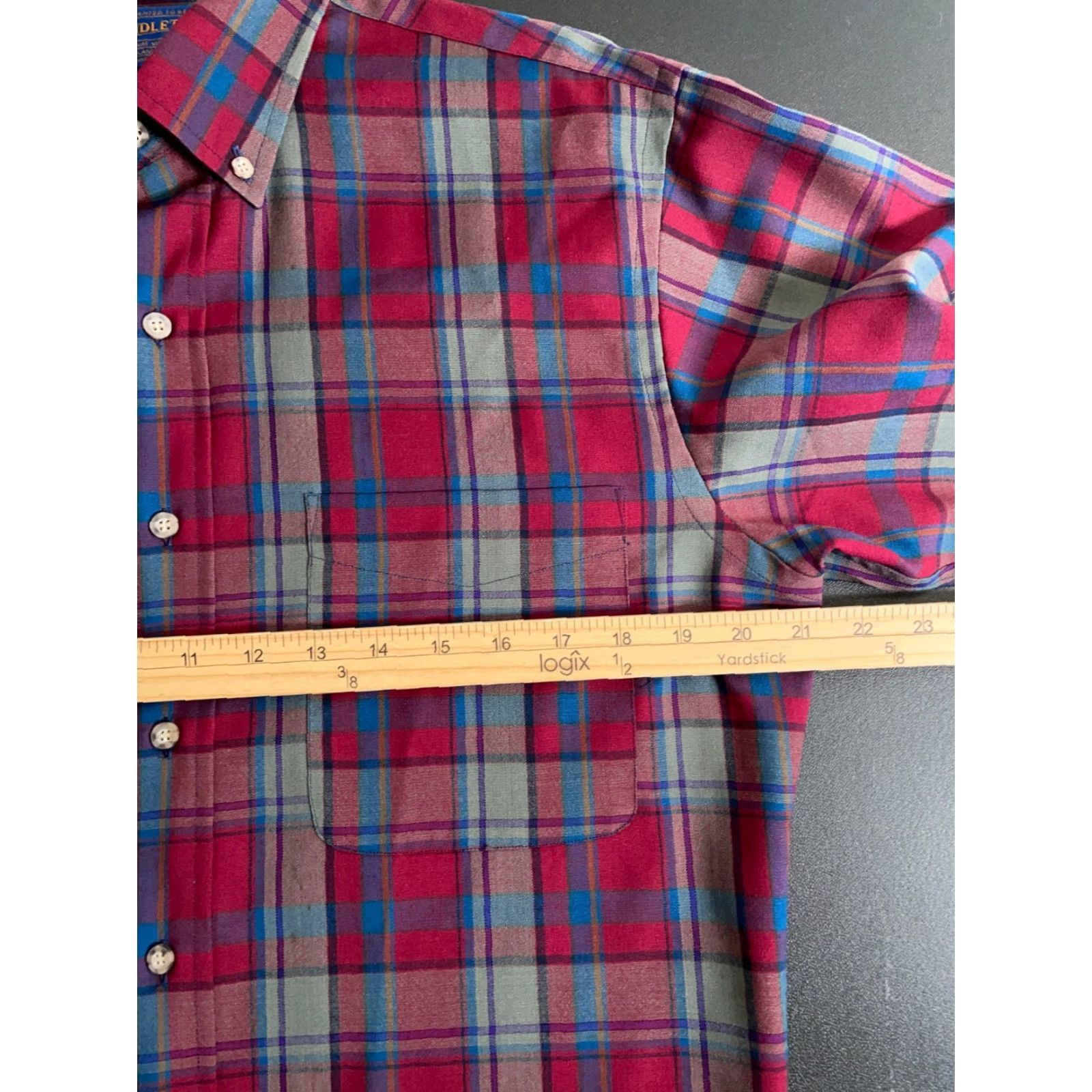 Pendleton VINTAGE Pendleton Shirt Men Medium Red Gray Plaid Wool Flannel Button-Up Collared long sleeve Casual Workwear Mens Regular Vintage Retro Size US M / EU 48-50 / 2 - 6 Thumbnail