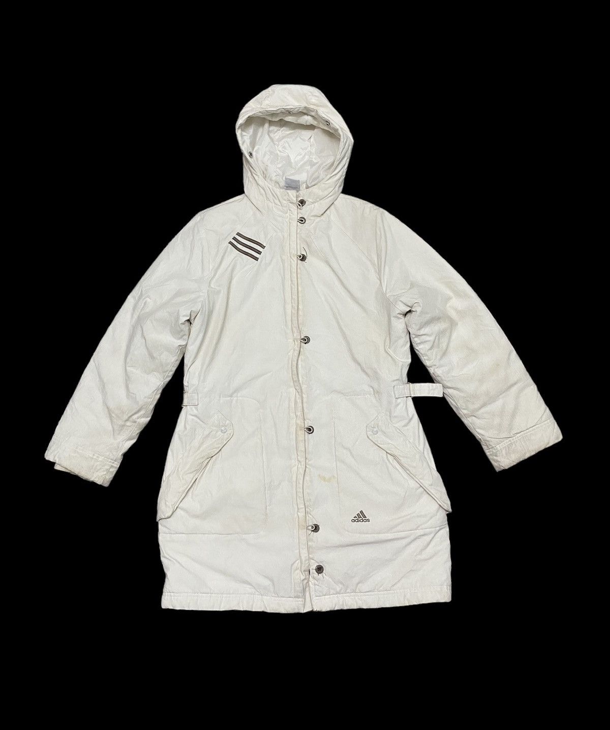 Adidas × Vintage Vintage Y2k Adidas long jacket hoodie Size M / US 6-8 / IT 42-44 - 1 Thumbnail