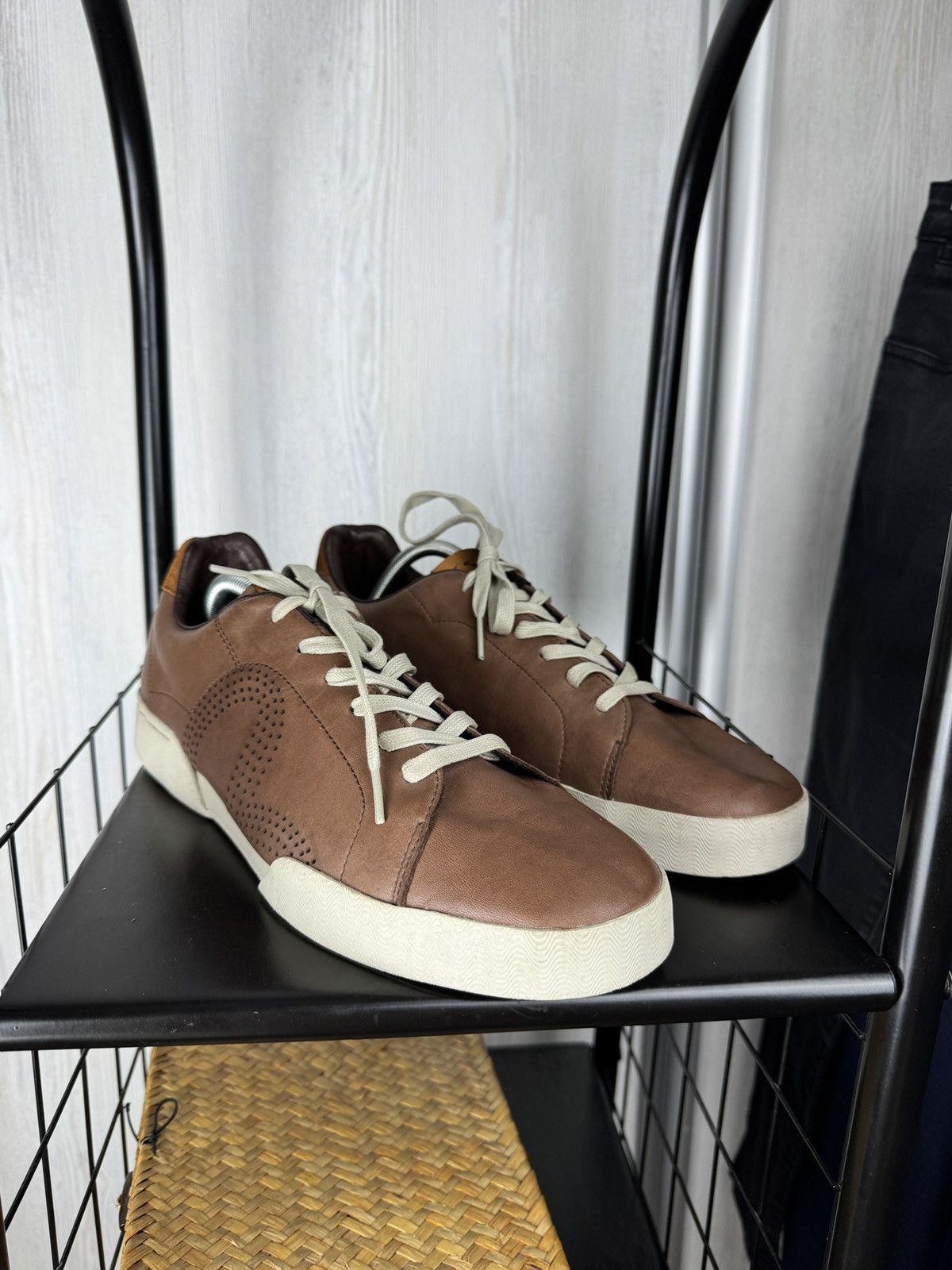 Evisu Evisu Maniacs vintage y2k brown leather rare size US12 46 Size US 12 / EU 45 - 4 Thumbnail