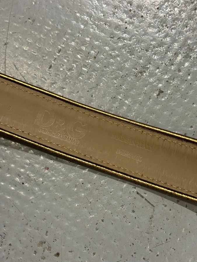 Dolce & Gabbana 2000s Dolce & Gabbana Brown Pony Hair Leather Cowhide Belt Size ONE SIZE - 8 Thumbnail
