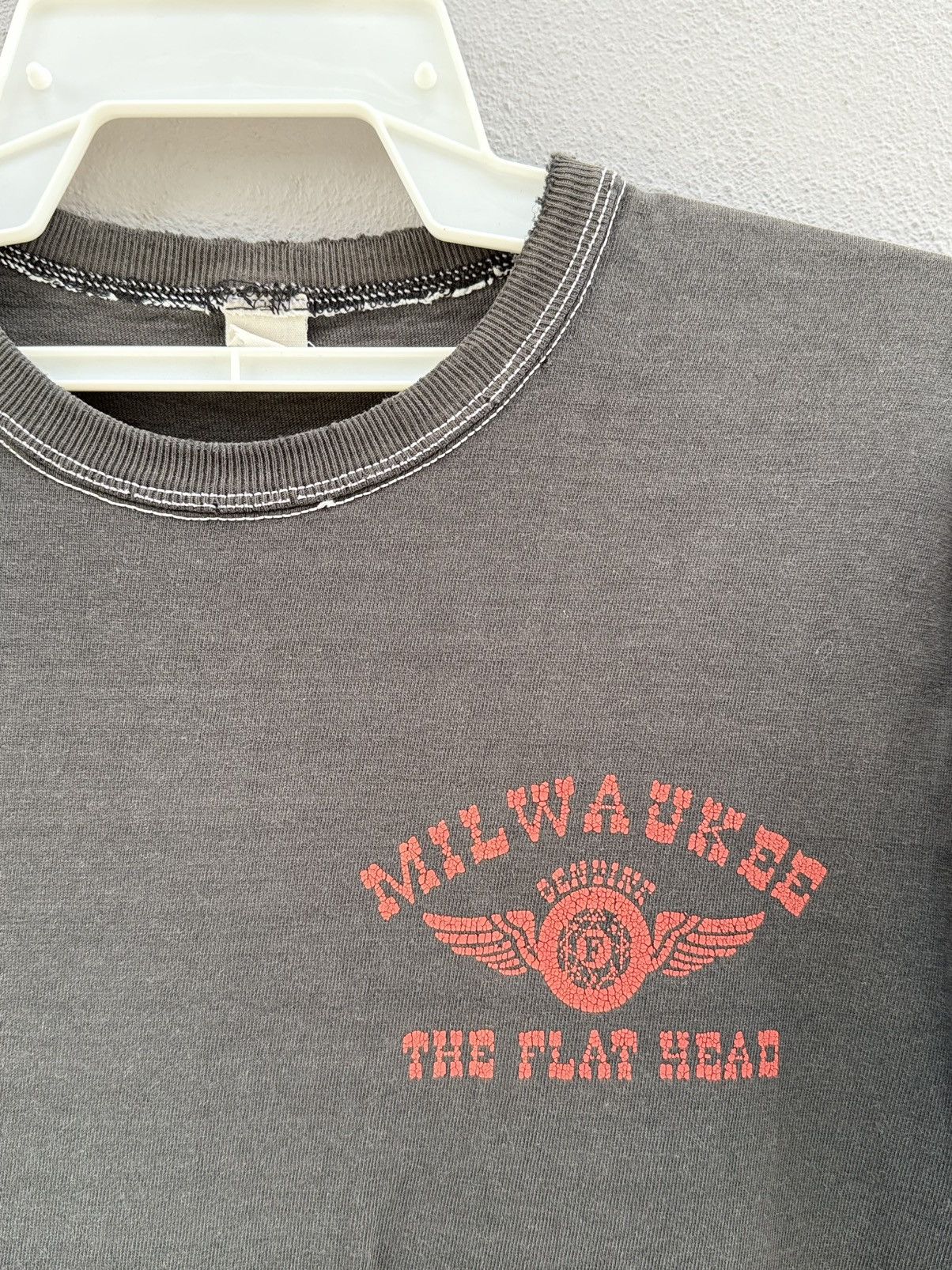The Flat Head Thrashed Japan The Flat Head Milwaukee Backhit Sun Faded T Size US S / EU 44-46 / 1 - 3 Thumbnail