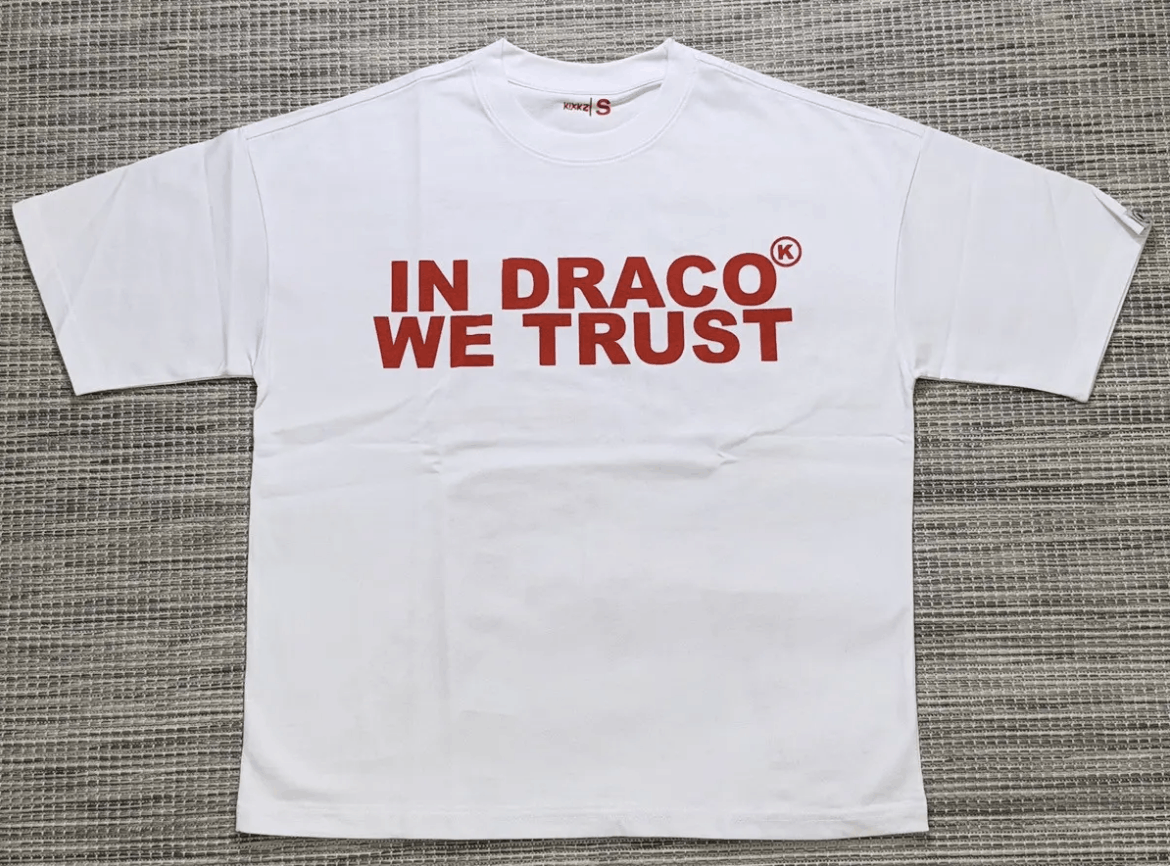 Kixks White/Red In Draco We Trust Tee