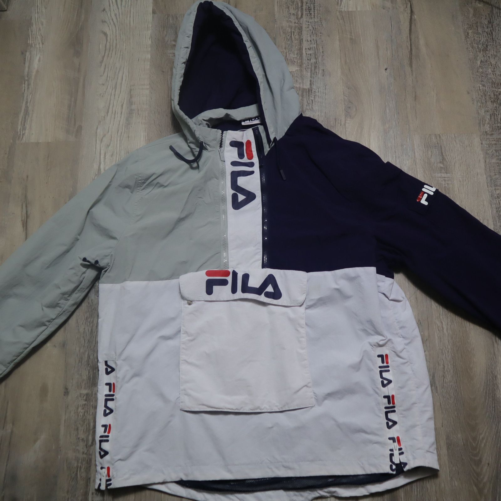 Fila FILA Colorblock Anorak Jacket Size US L / EU 52-54 / 3 - 1 Preview