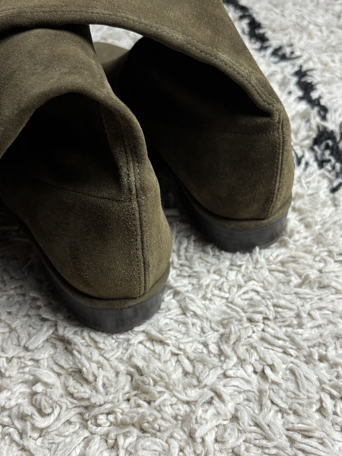 Stuart Weitzman Stuart Weitzman Lowland Suede Designer Dark Green Boots Size US 9 / IT 39 - 9 Thumbnail