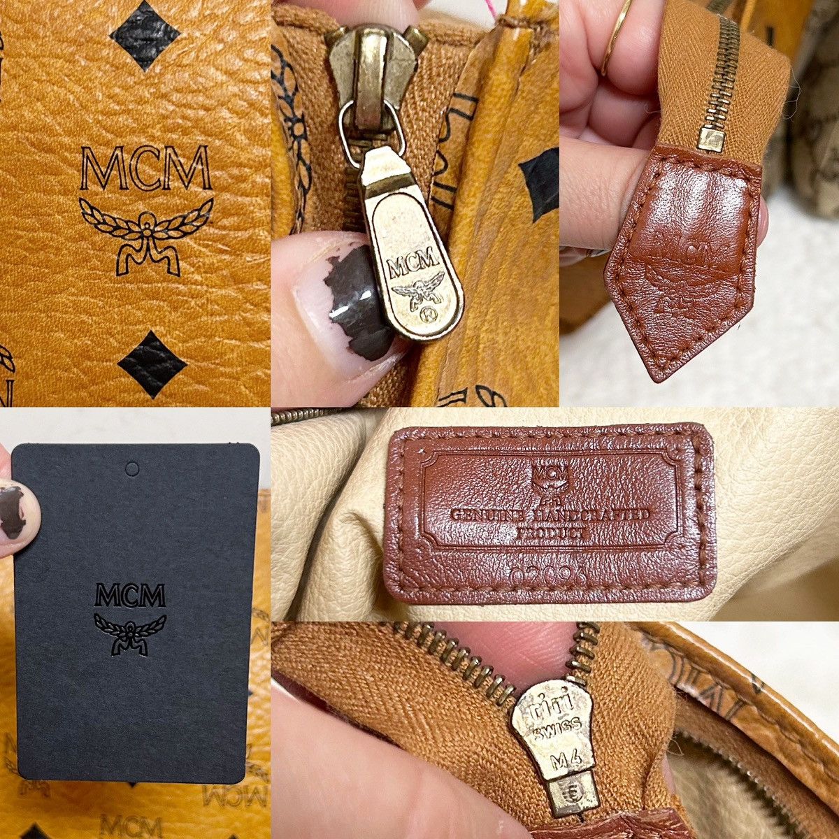 MCM Authentic MCM Cognac Monogram XL Cosmetic Bag / Clutch Size ONE SIZE - 11 Thumbnail
