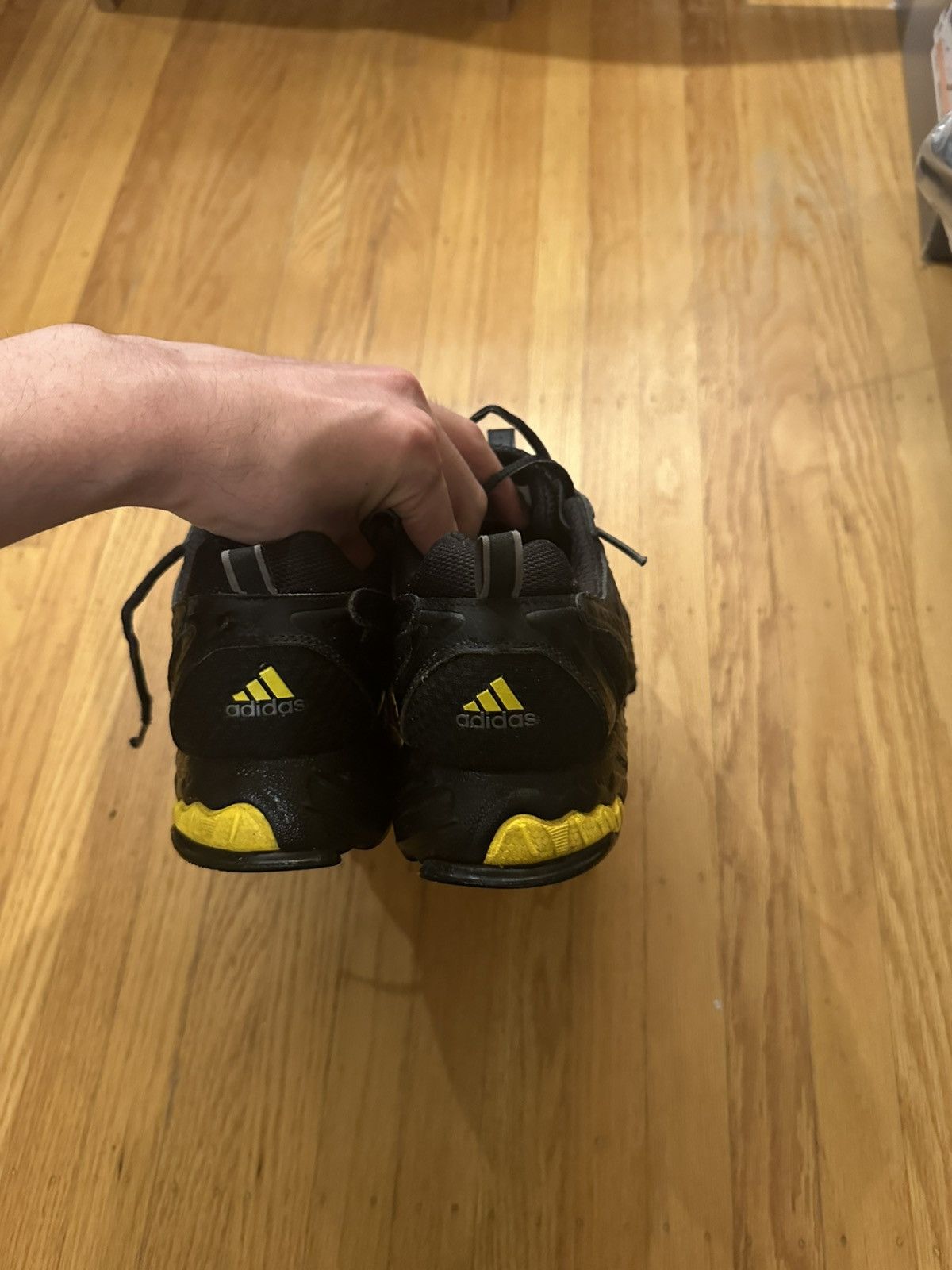 Adidas Adidas Men’s Black And Yellow Torsion Traction Runner Size US 11.5 / EU 44-45 - 3 Thumbnail