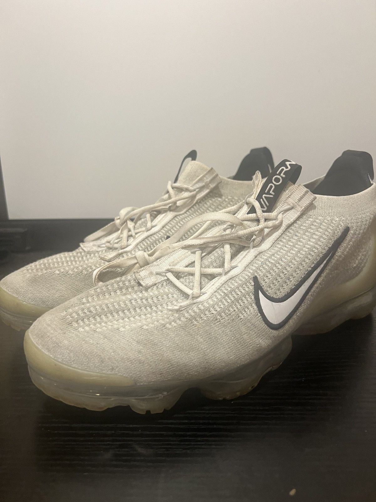 Nike SIZE 14 - Nike Air Vapormax 2021 FlyKnit Gray White Black Size US 14 / EU 47 - 1 Thumbnail