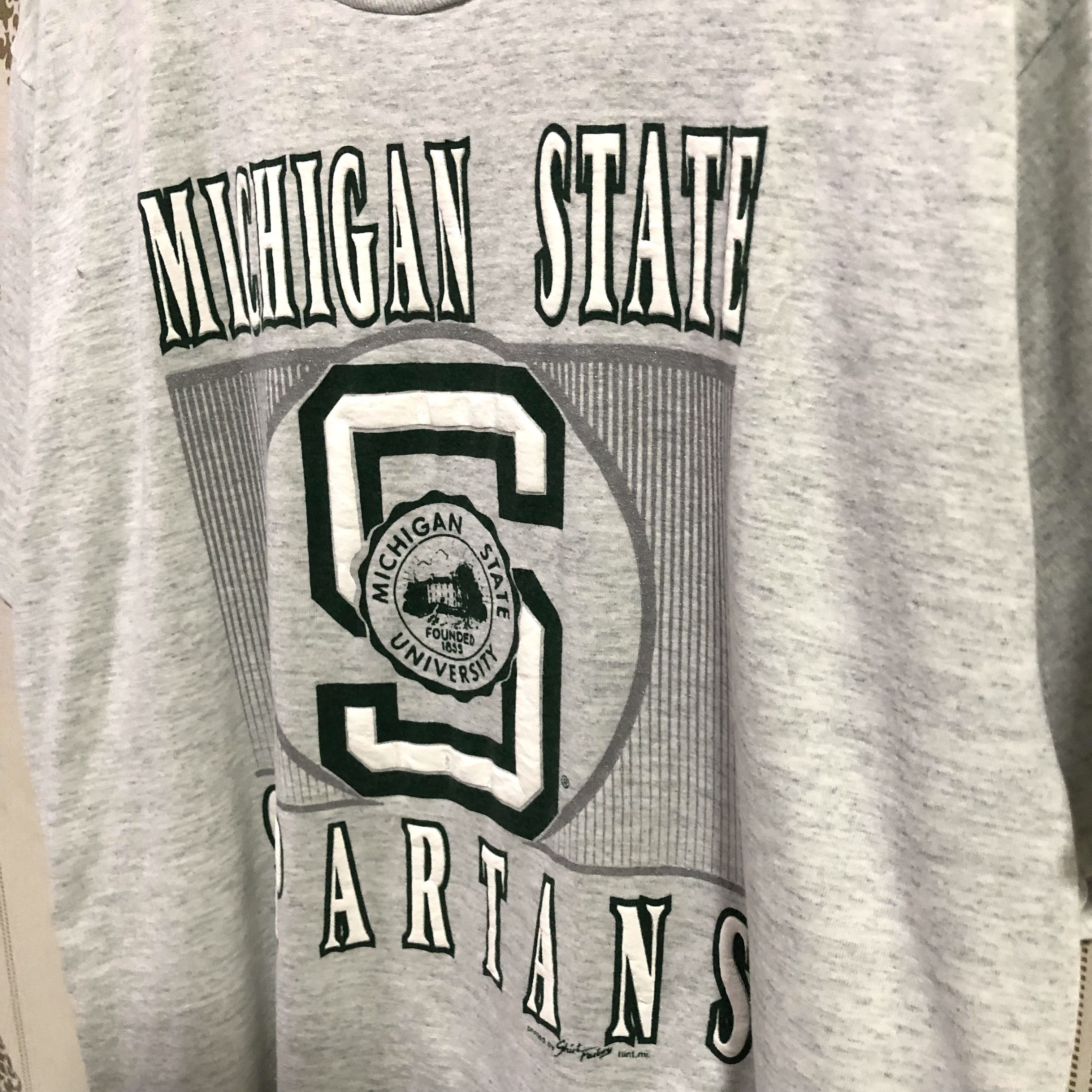 Vintage Vintage 80s University Michigan State Spartan Tees Size US M / EU 48-50 / 2 - 4 Thumbnail