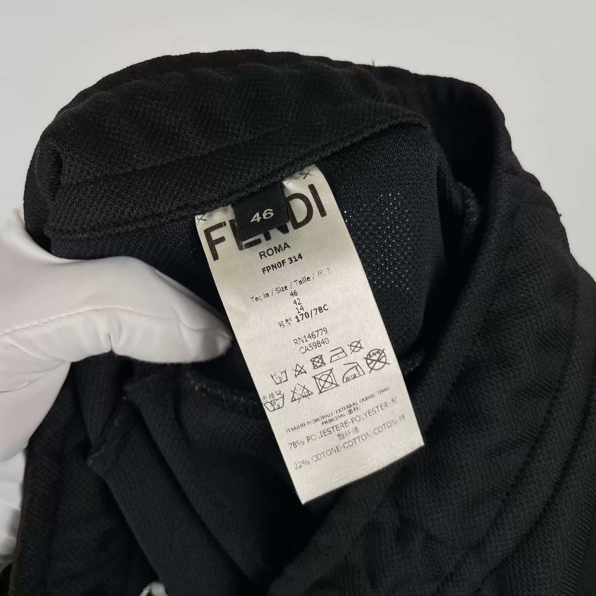 Fendi FENDI Black Sweatpants Size 46 Size US 30 / EU 46 - 6 Thumbnail