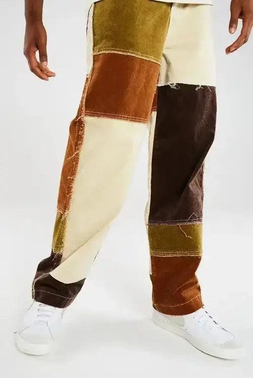 Japanese Brand × Vintage 💥patchwork pants streetwear Size US 32 / EU 48 - 3 Thumbnail