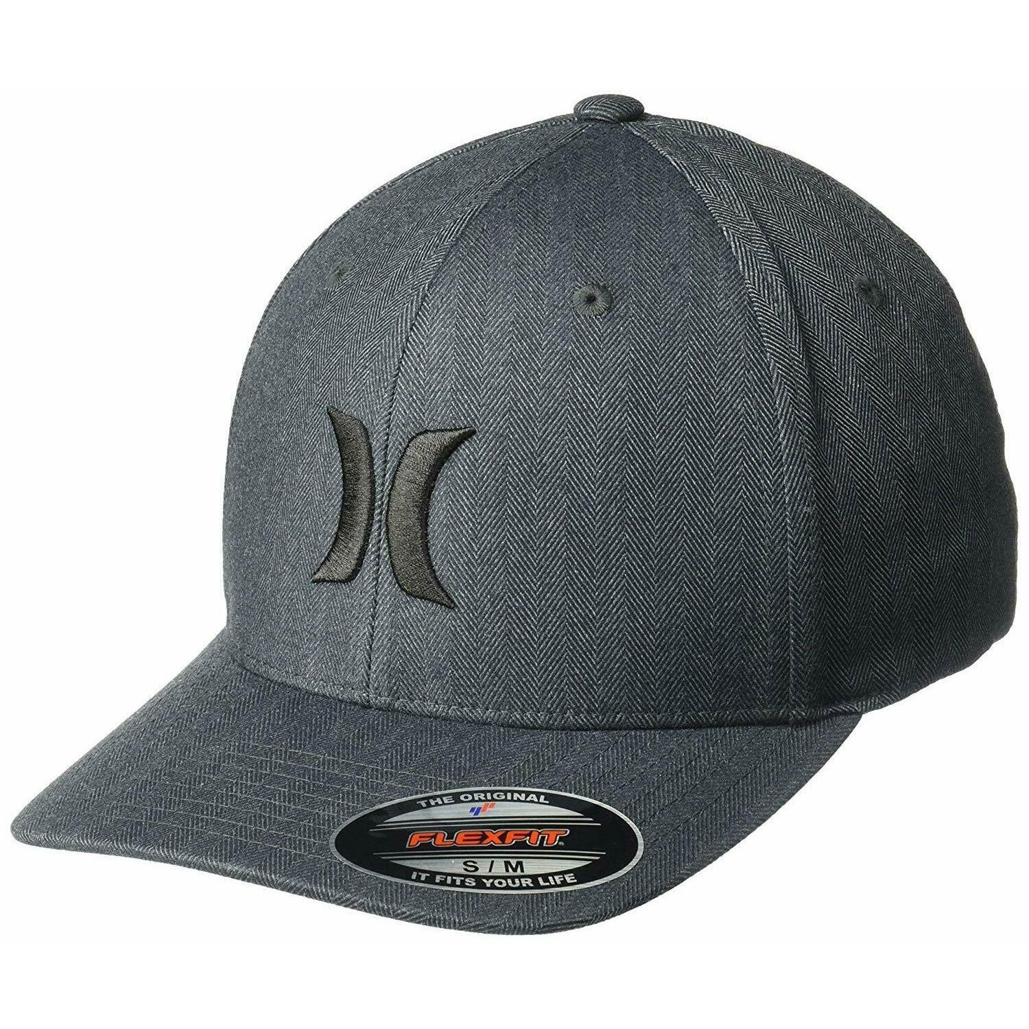 Hurley Hurley Men's Hat Black Heather Texture Flex Fit Cap in S/M Size ONE SIZE - 1 Thumbnail