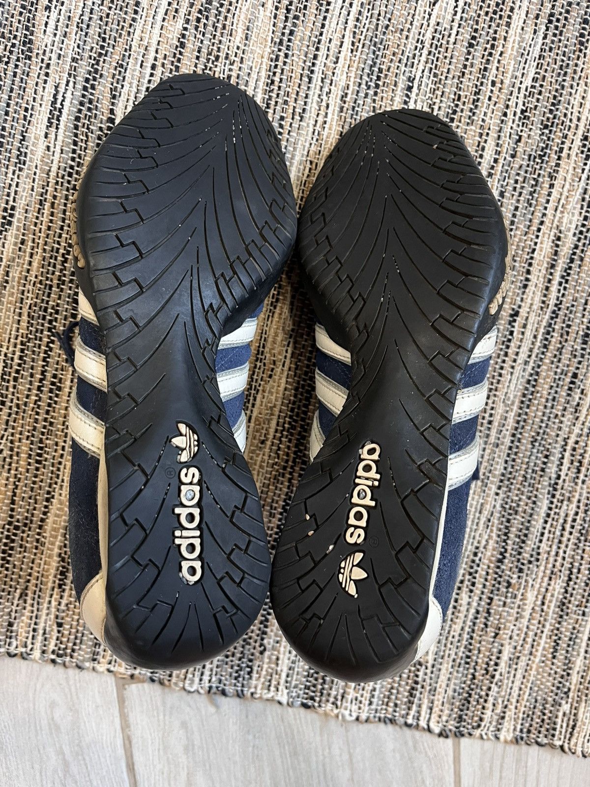 Adidas × Vintage Vintage Adidas tuscany GoodYear Sneakers F1 Moto Racing Navy Size US 7 / EU 40 - 9 Thumbnail