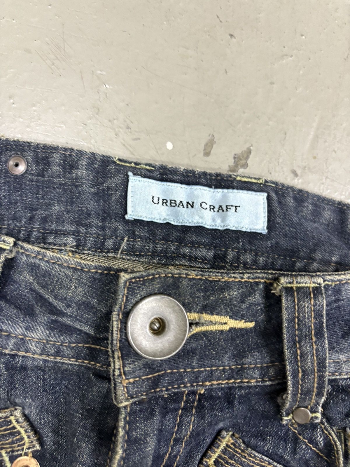 Engineered Garments PAINTED DISTRESSED DENIM BY URBAN CRAFT Size US 31 - 11 Thumbnail