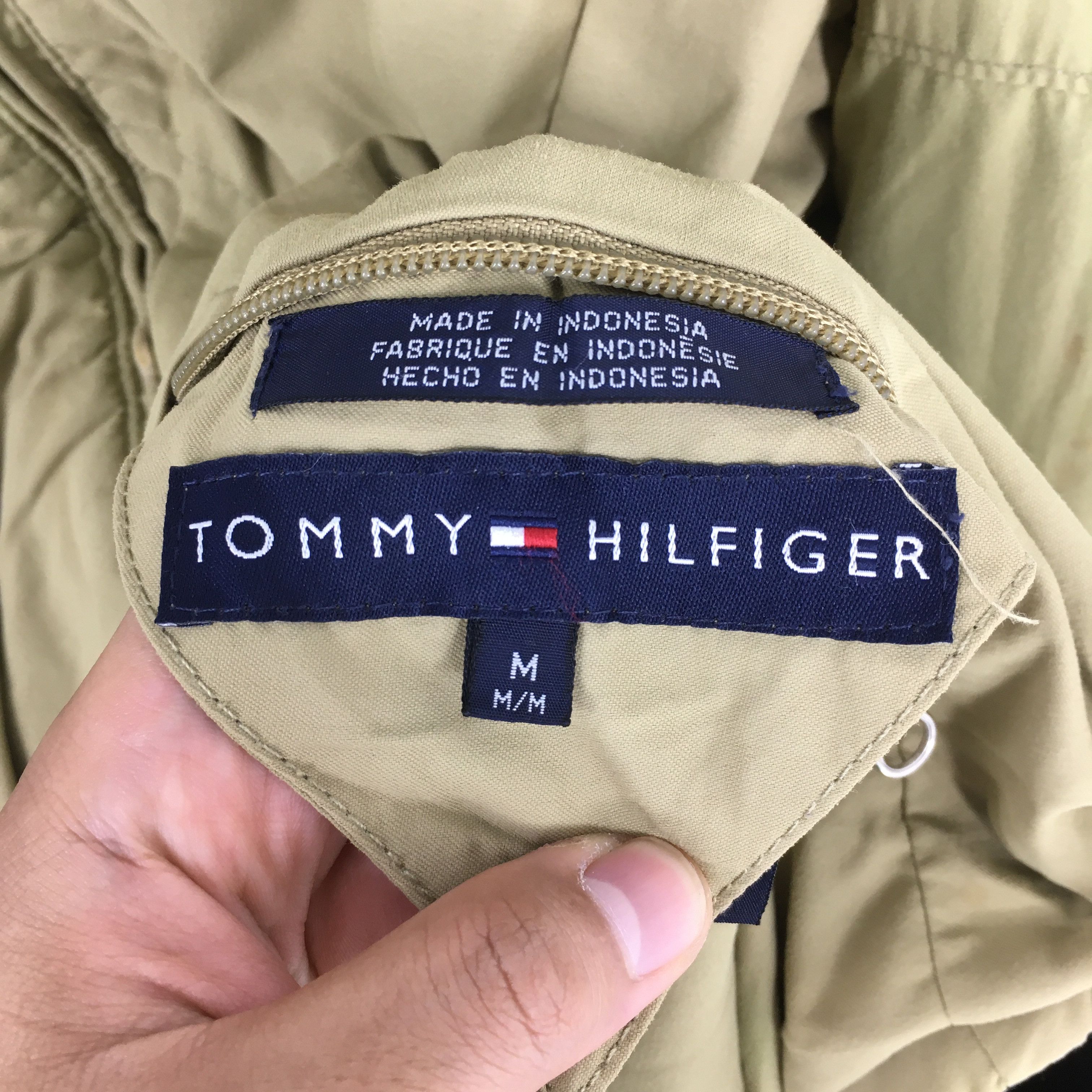 Vintage Tommy Hilfiger Hoodie Black Reversible Jacket Medium