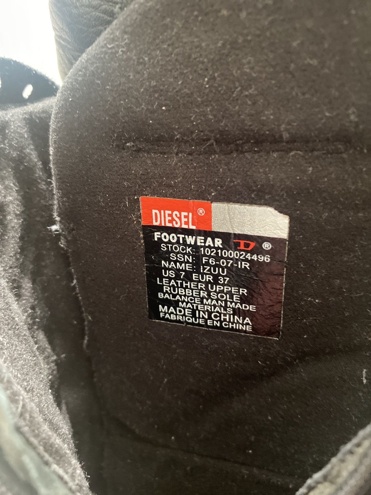 Diesel × Vintage Vintage Diesel Izuu Boxer High Leather boots biker /Wrestlin Size US 7 / IT 37 - 4 Thumbnail