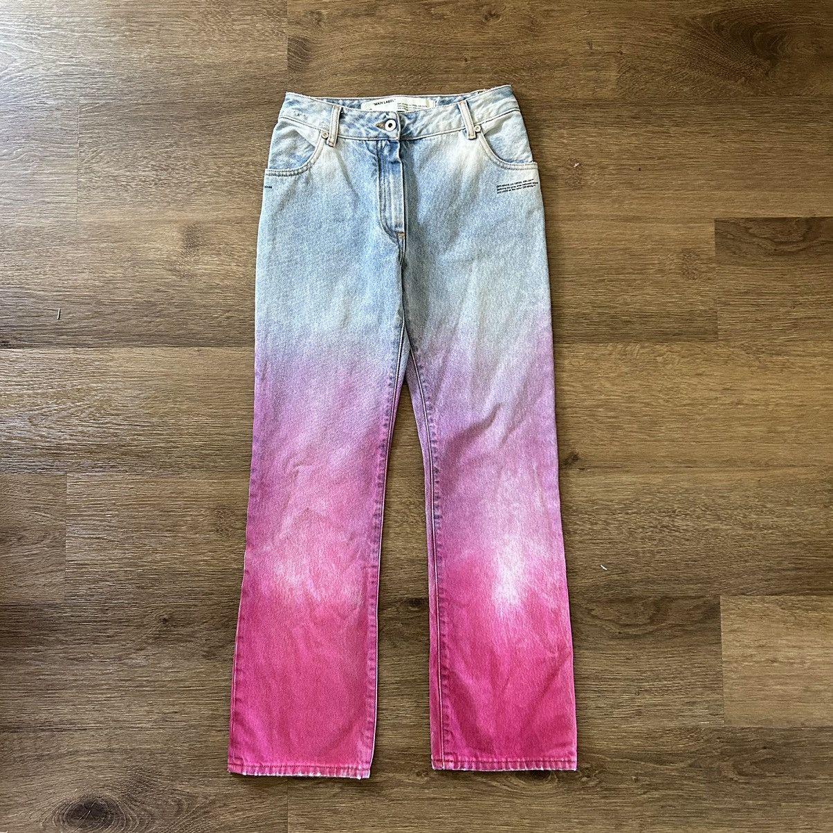 Off-White Off white denim jeans pink Size 25" / US 0 / IT 36 - 1 Thumbnail