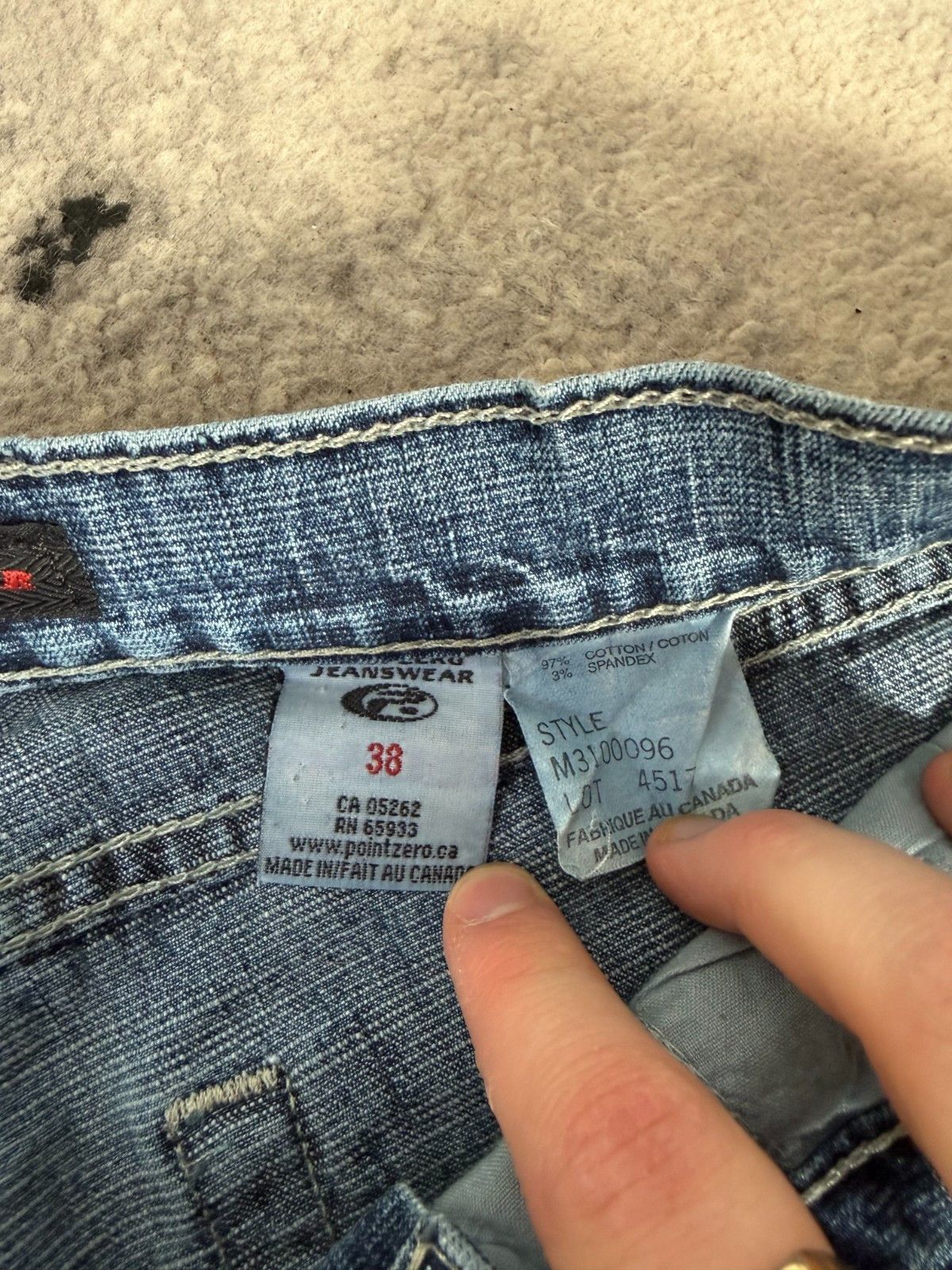 Point Zero Y2K Made in Canada Point Zero Baggy Denim Jeans Size US 38 / EU 54 - 4 Thumbnail