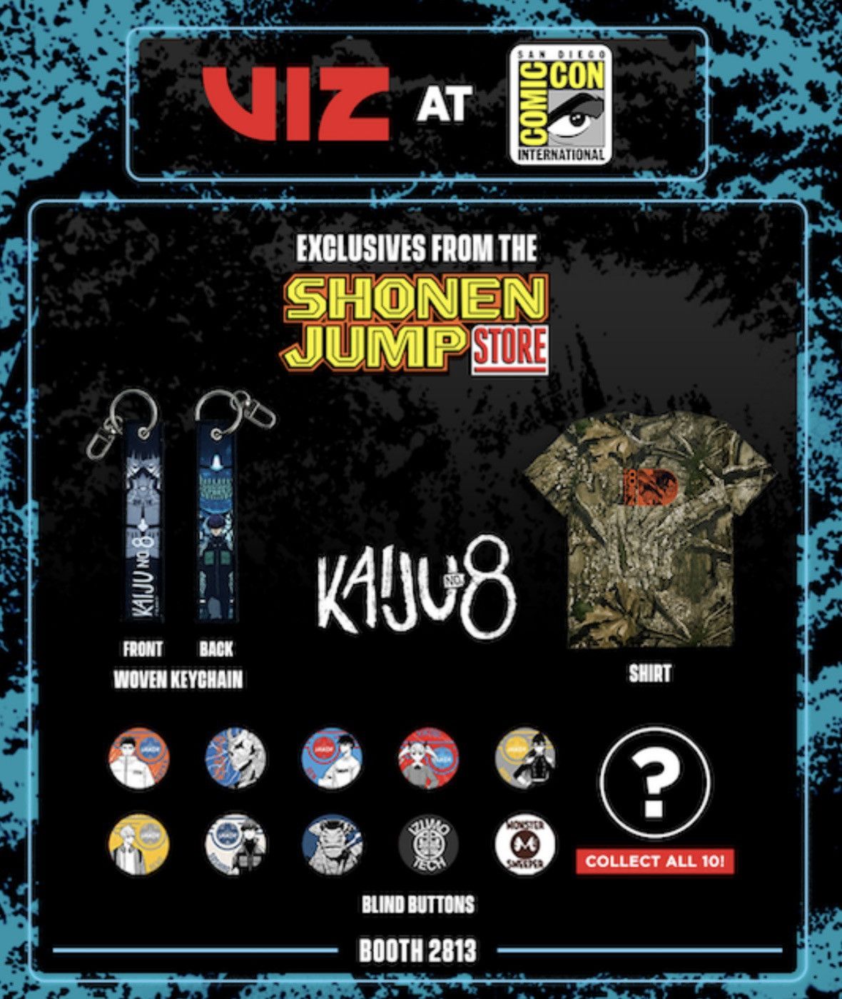 Other Shonan Jump Viz Kaiju No8 short sleeve camo tee Comicon 2025 Size US L / EU 52-54 / 3 - 15 Thumbnail