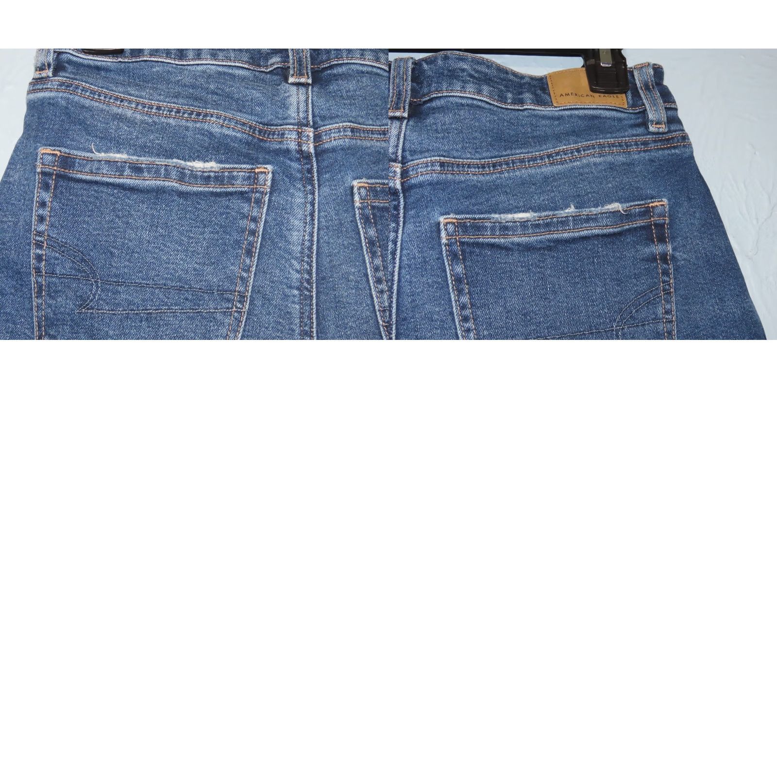 American Eagle Outfitters American Eagle Outfitters Mom Blue Jeans Size 0 26x28 Distressed Dark Wash Regular Fit Denim Cotton Blend Women Jeans Size 25" / US 0 / IT 36 - 9 Thumbnail