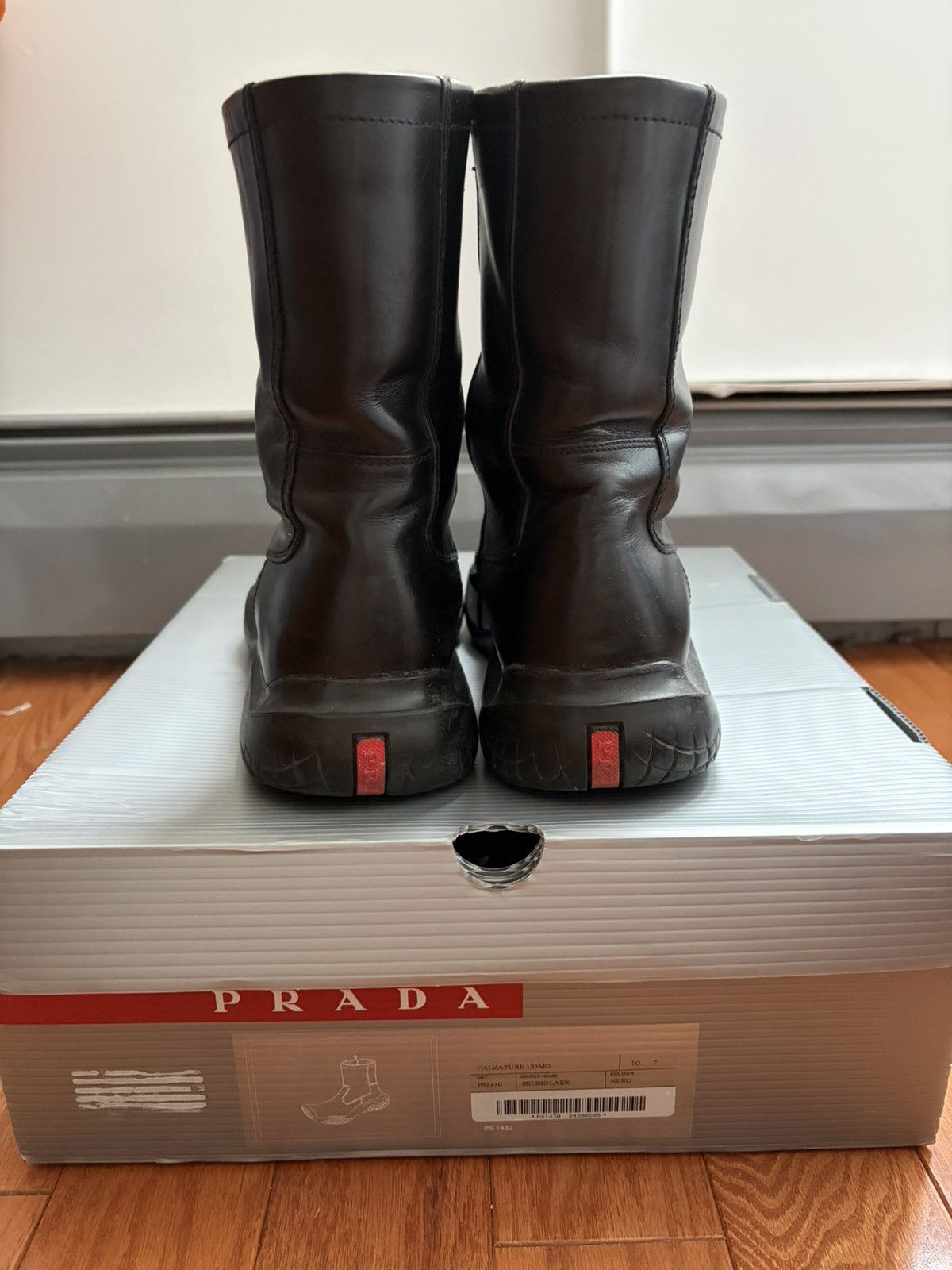 Prada Prada F/W 1999 Leather Mid-Calf Boots Men's 8 Women's 10.5 Size US 8 / EU 41 - 3 Thumbnail
